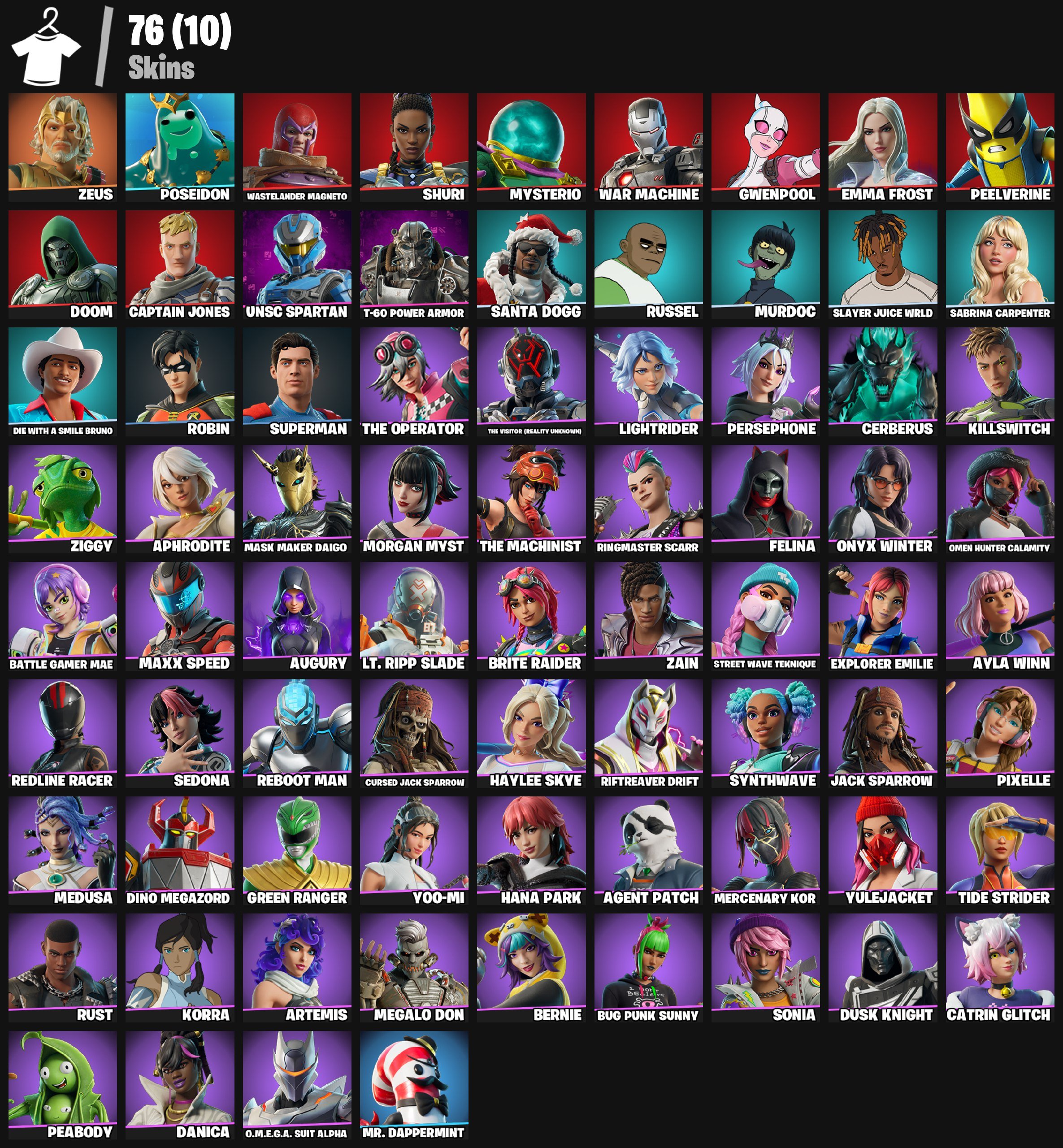 🎨 76 скінів | 🌟 Fortnite акаунт
