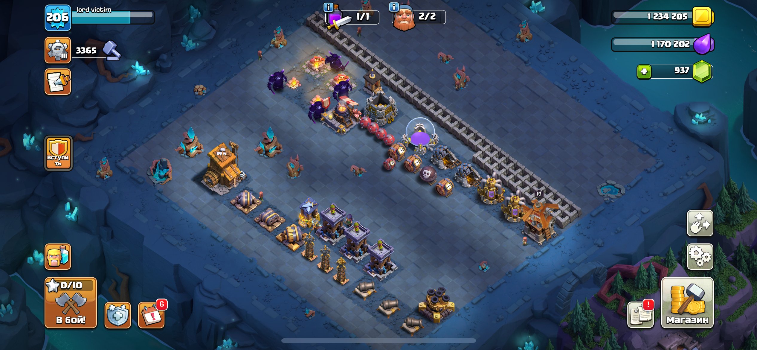 🏰 Clash of Clans акаунт | Ратуша 15 | Рівень 206