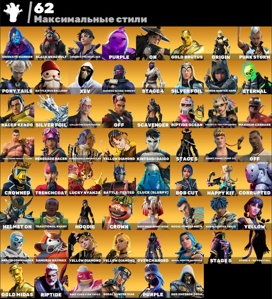 🎨 224 скінів | 🌟 Fortnite акаунт