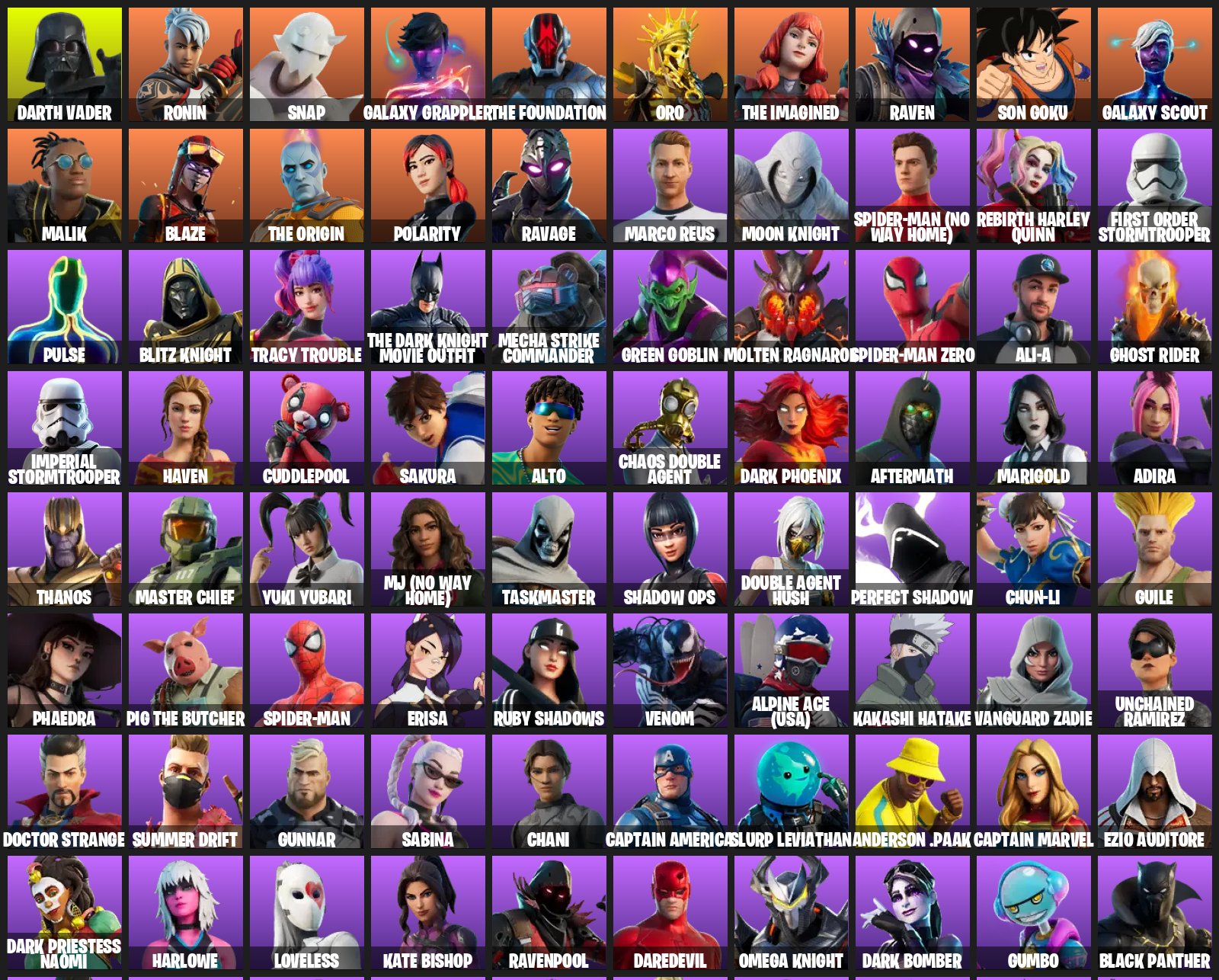 🎨 185 skins | 🌟 Fortnite account