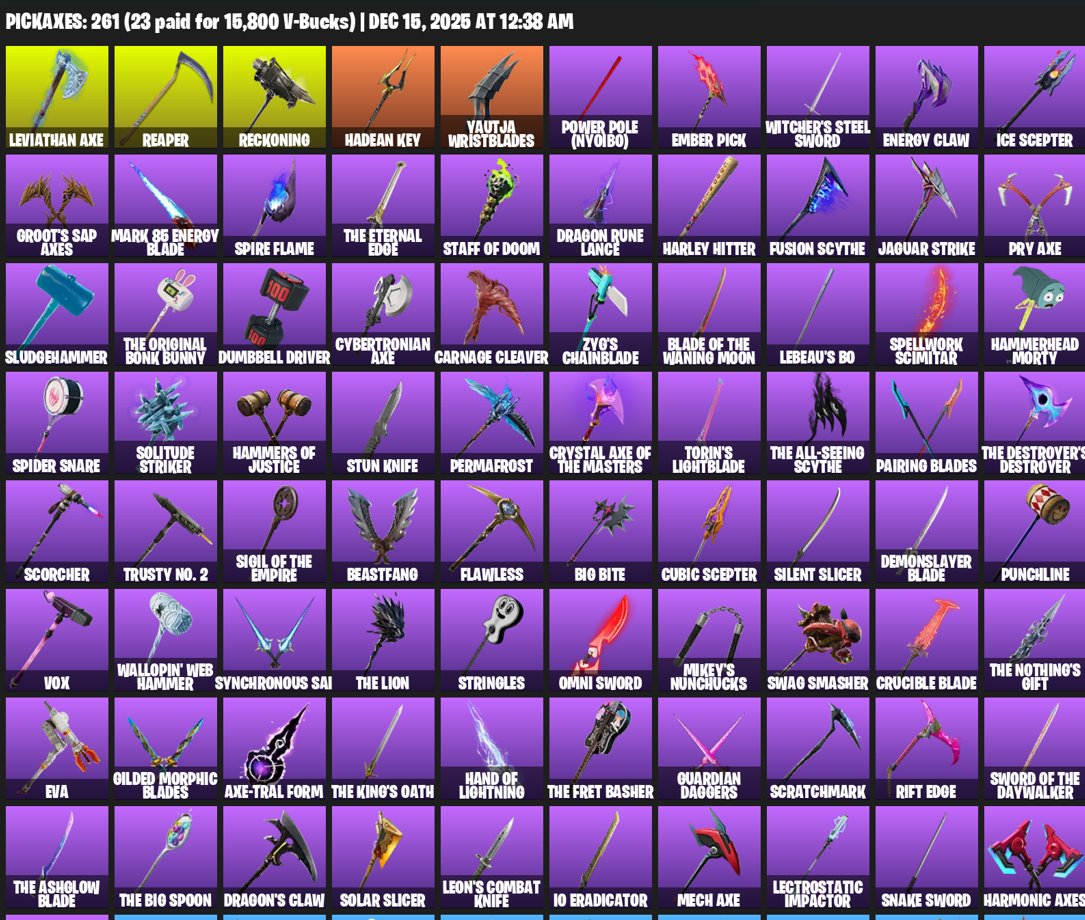 🎨 249 skins | 🌟 Fortnite account