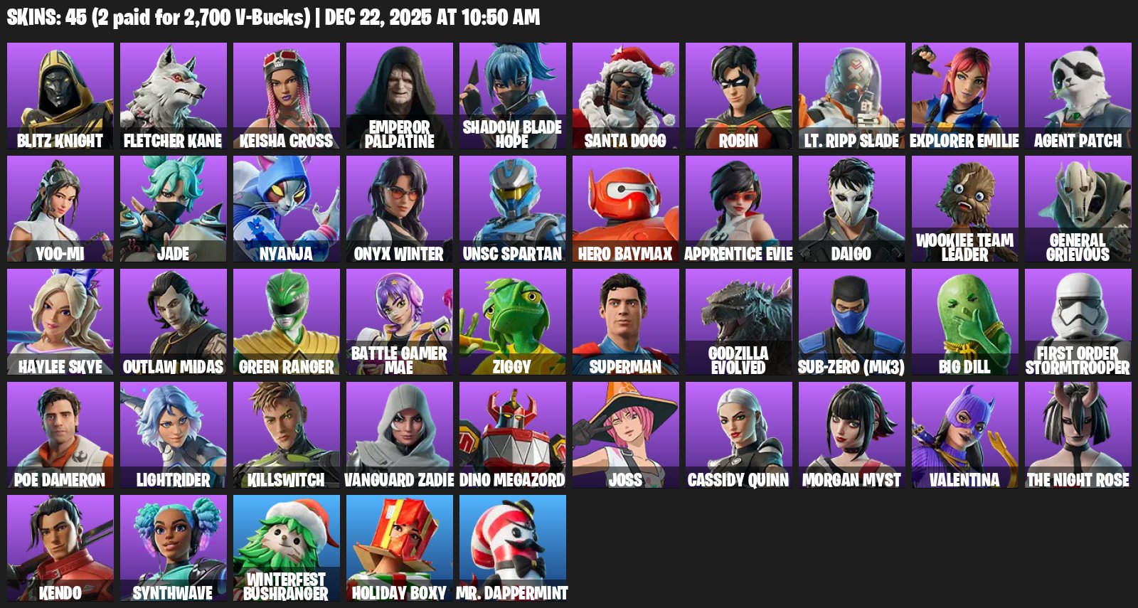 🎨 45 skins | 🌟 Fortnite account