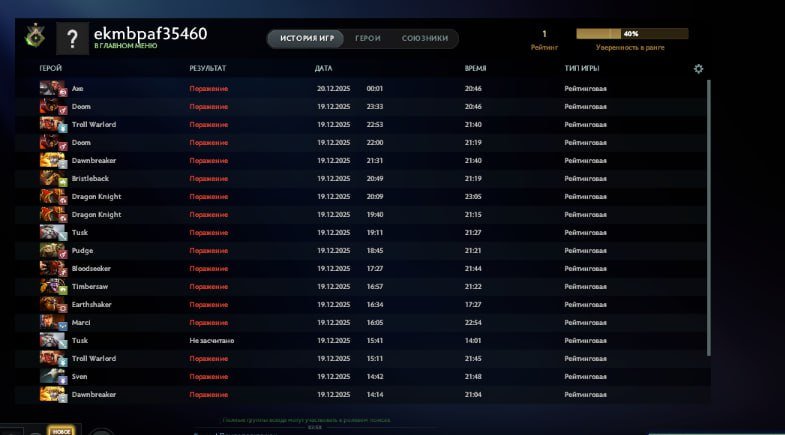 🏅 MMR 1 | 🕒 150 hours | 🛡 10545