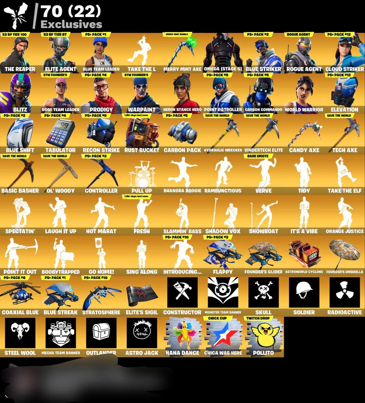 🎨 280 skins | 🌟 Fortnite account