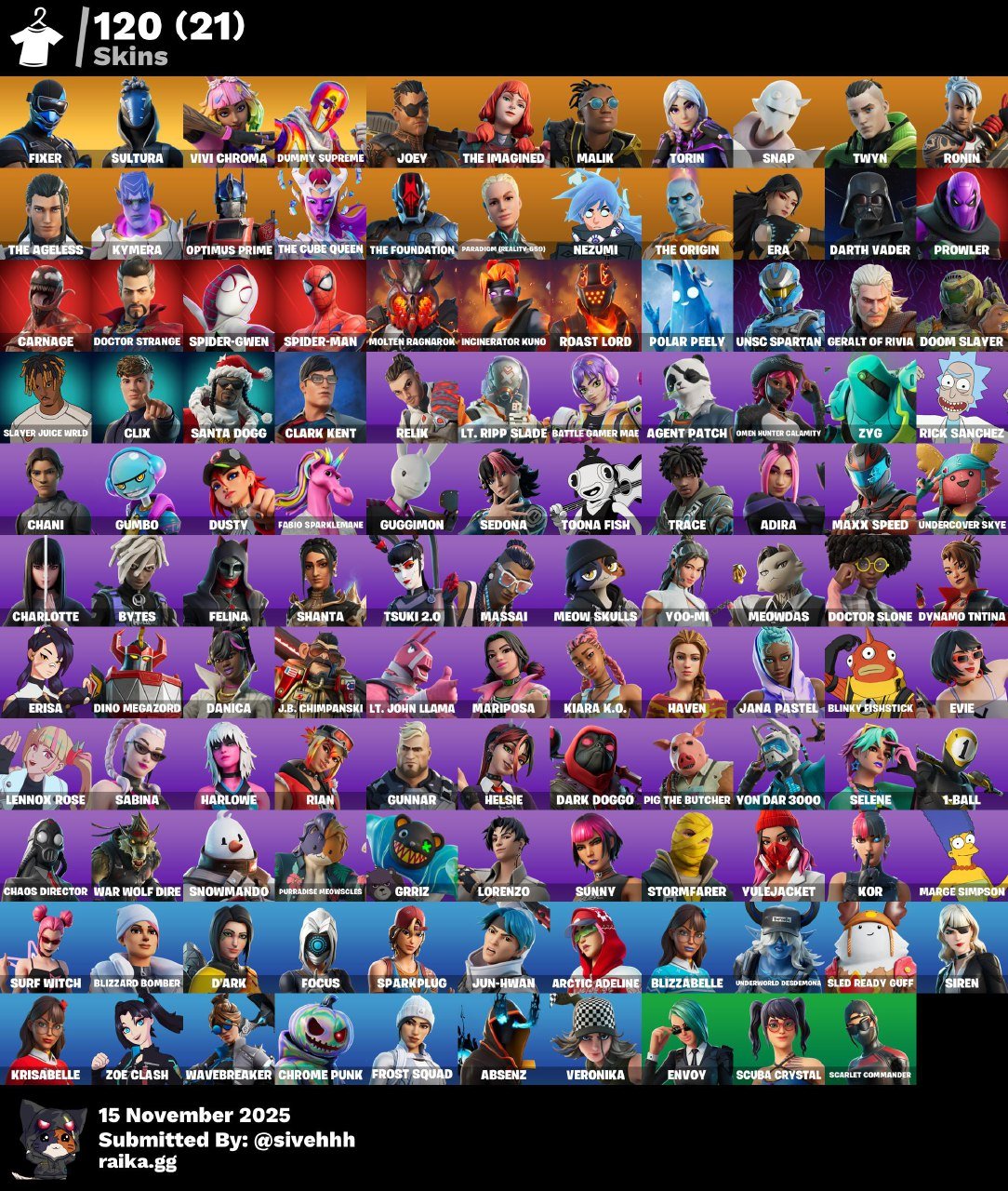 🎨 122 скінів | 🌟 Fortnite акаунт