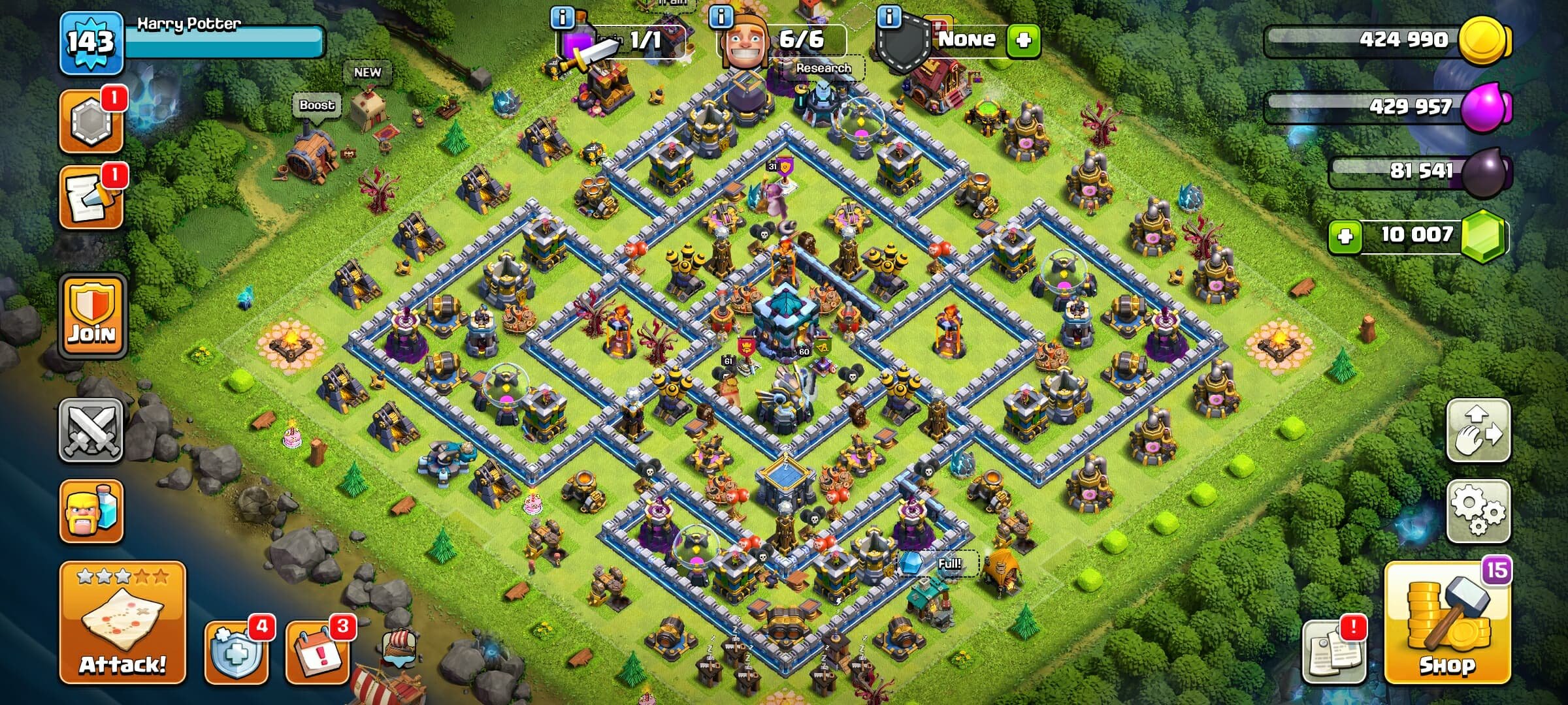 🏰 Clash of Clans акаунт | Ратуша 13 рівень | Рівень 80