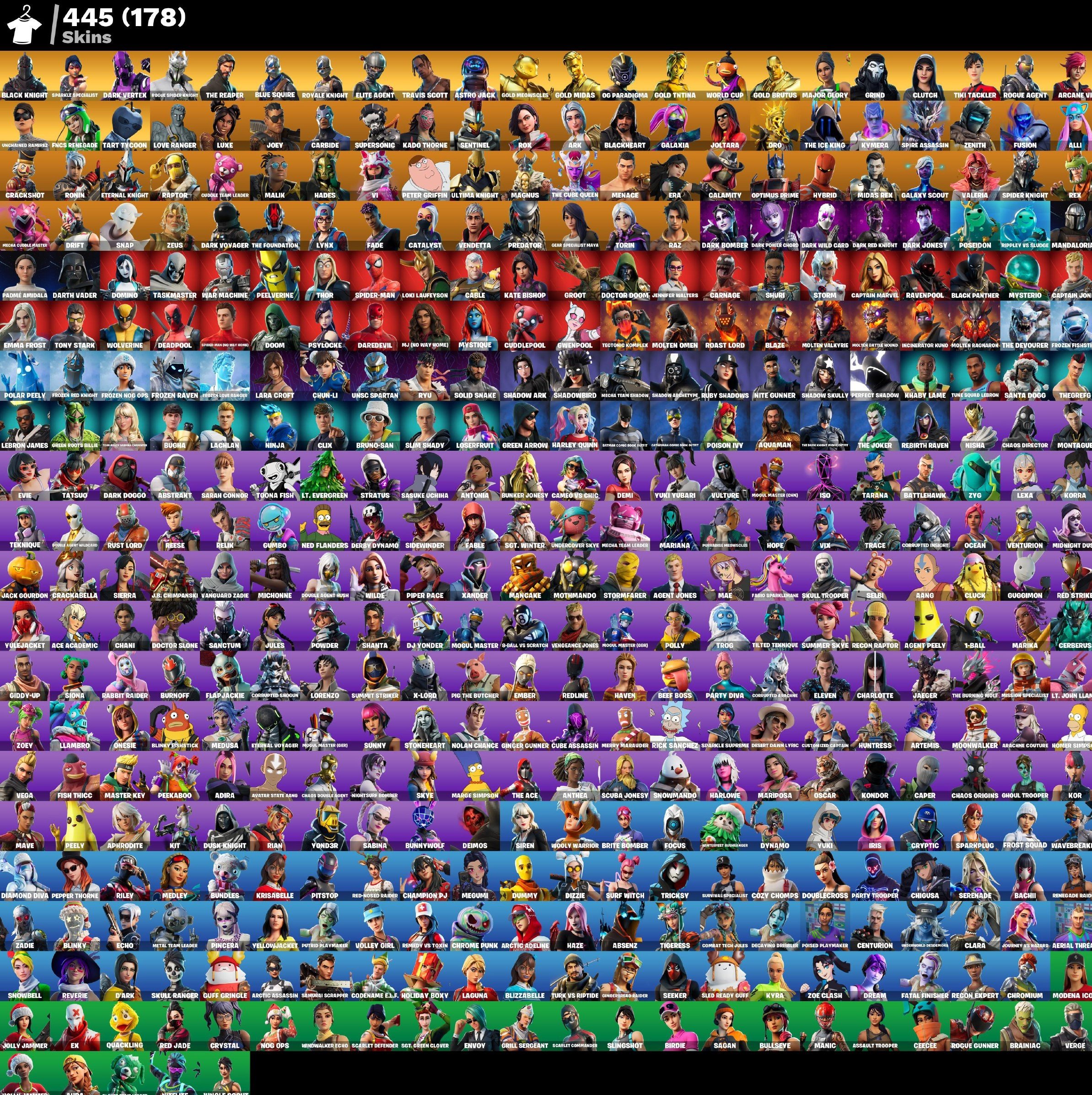 🎨 445 skins | 🌟 Fortnite account