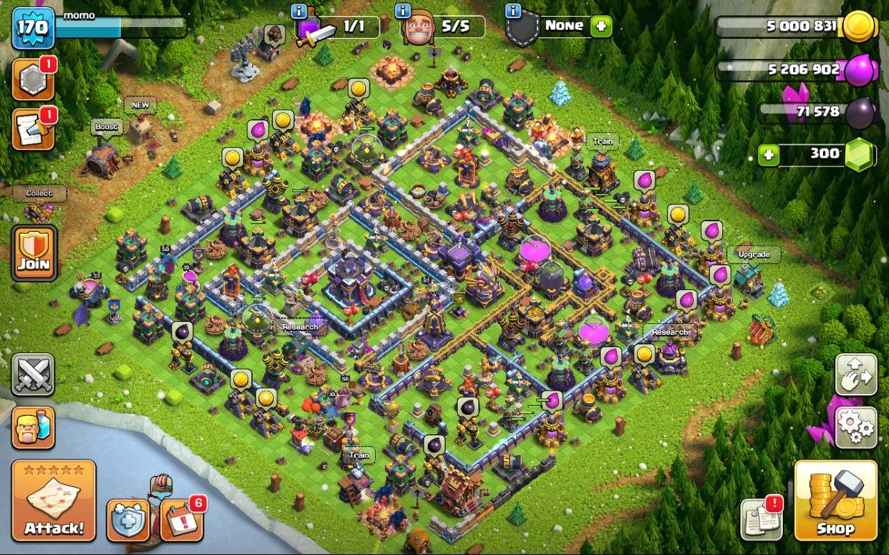 🏰 Clash of Clans акаунт | Ратуша 15 рівень | Уровень 170