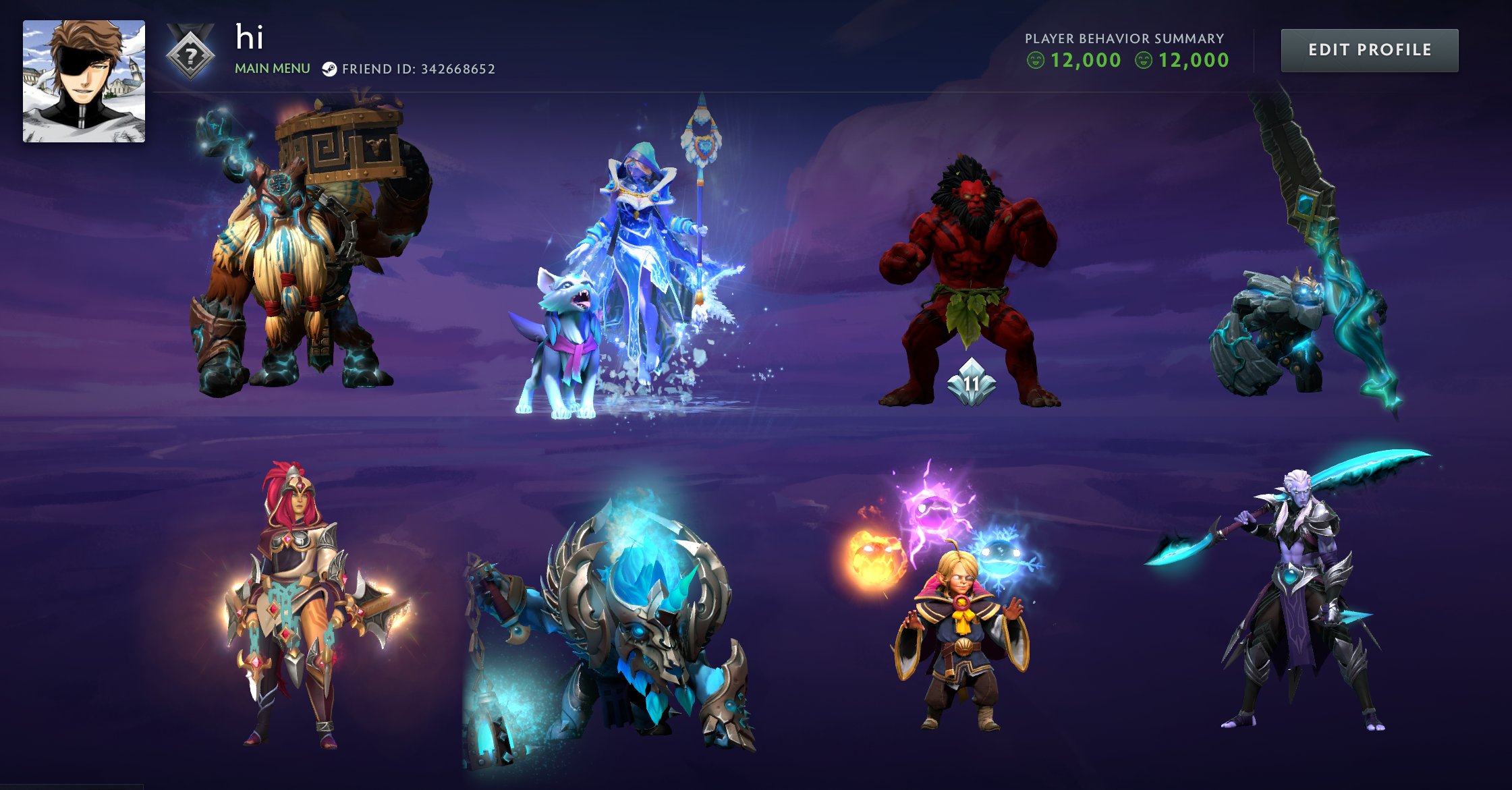 🏅 MMR 2000 | 🕒 5500 часов | 🛡 12000