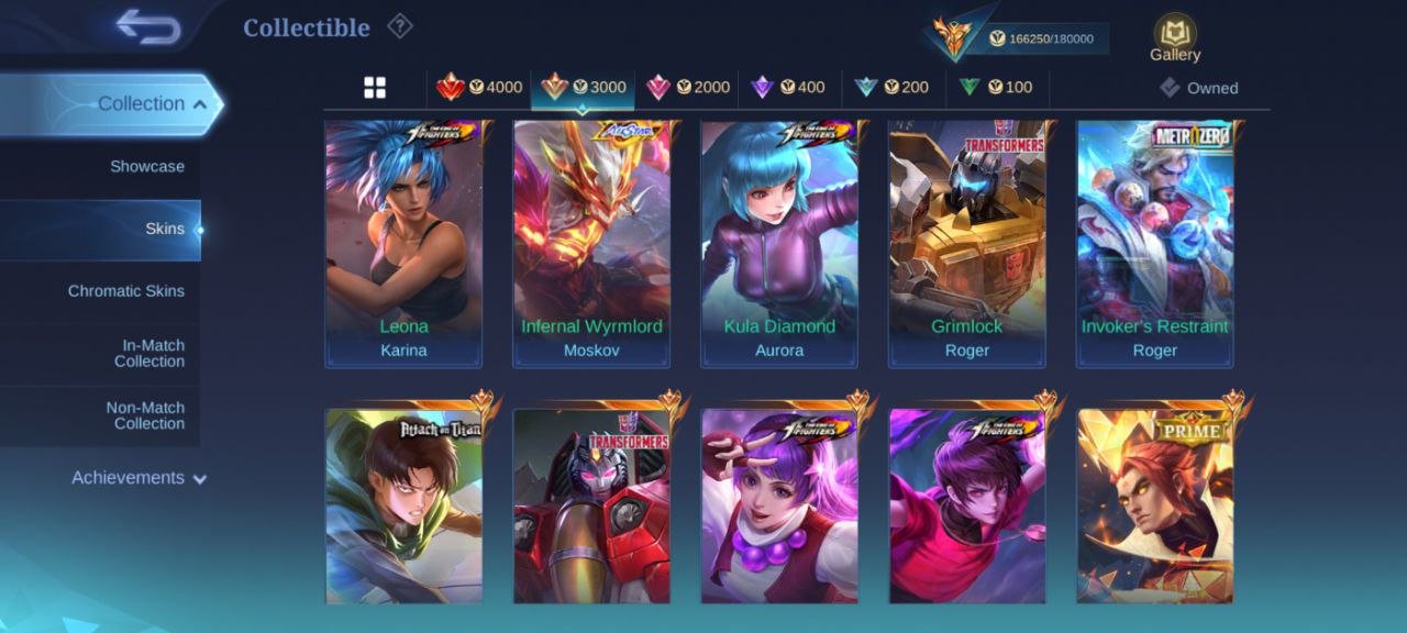 🎮 Mobile Legends account | Mythic | 131 heroes | 481 skins