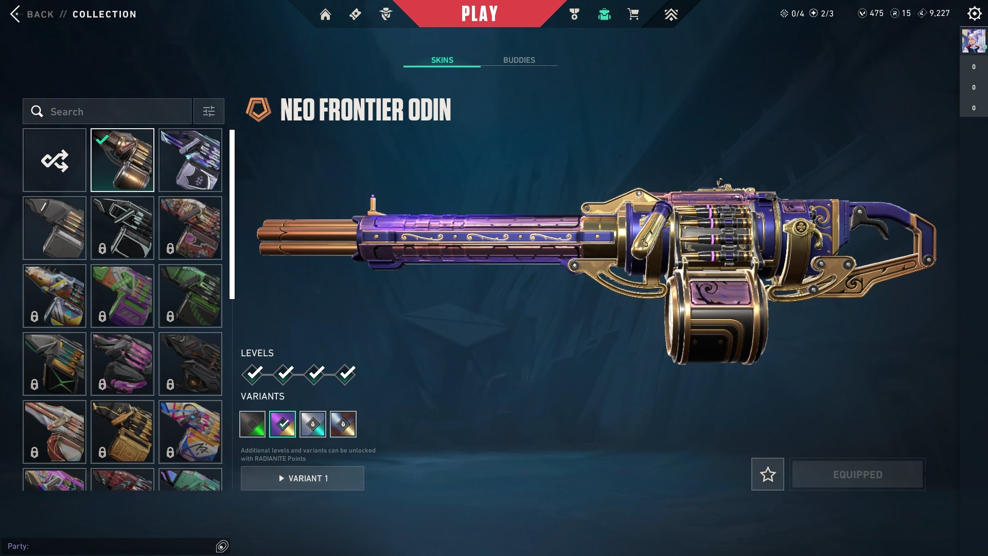 ● 30 skins | 1 Knife | Karambit Prime//2.0 ― Vandal Harbinger of Chaos ― Sheriff New Frontier