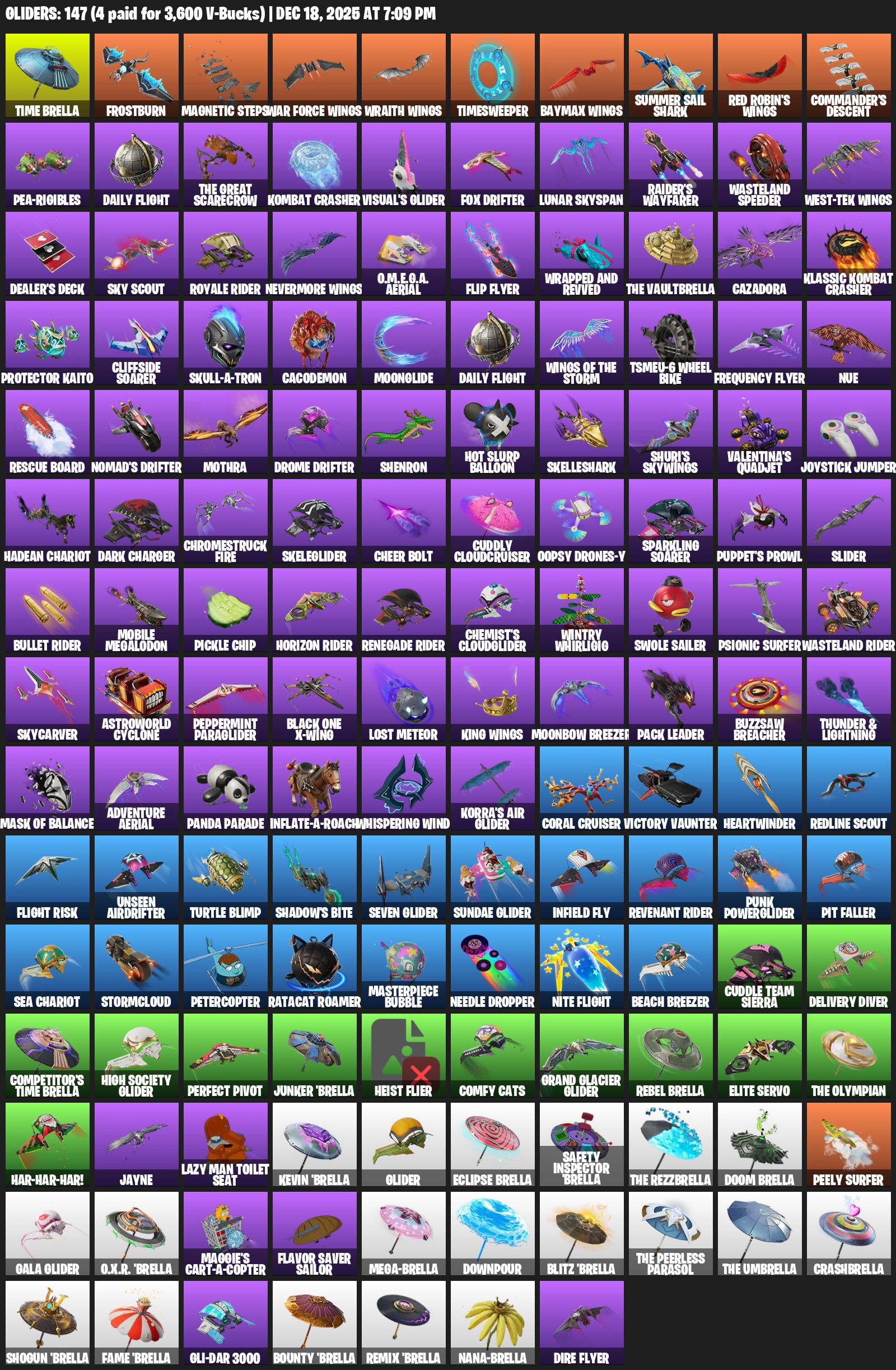 🎨 179 скинов | 🌟 Fortnite аккаунт