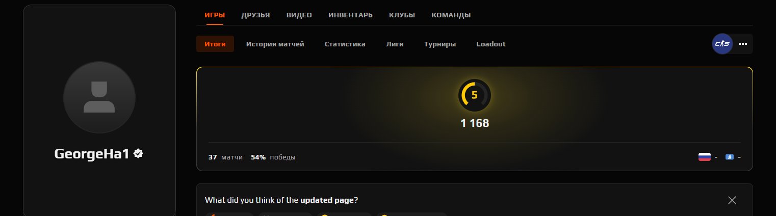 🔫 FACEIT LVL 5 | 🎯 1168 ELO | 🕒 37 matches — Ready for Competitive Play!