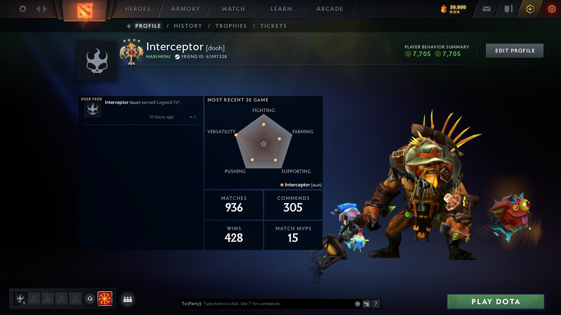 🏅 MMR 3889 | 🕒 915 hours | 🛡 7705