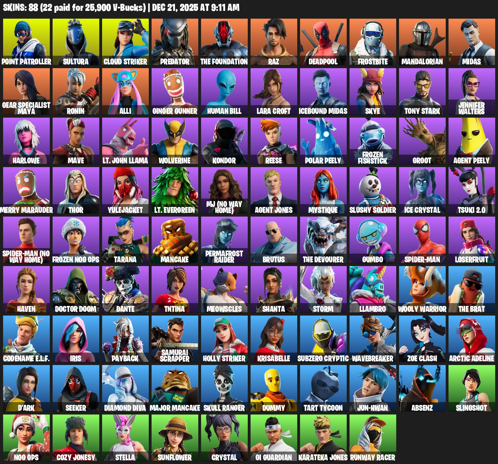 🎨 89 skins | 🌟 Fortnite account