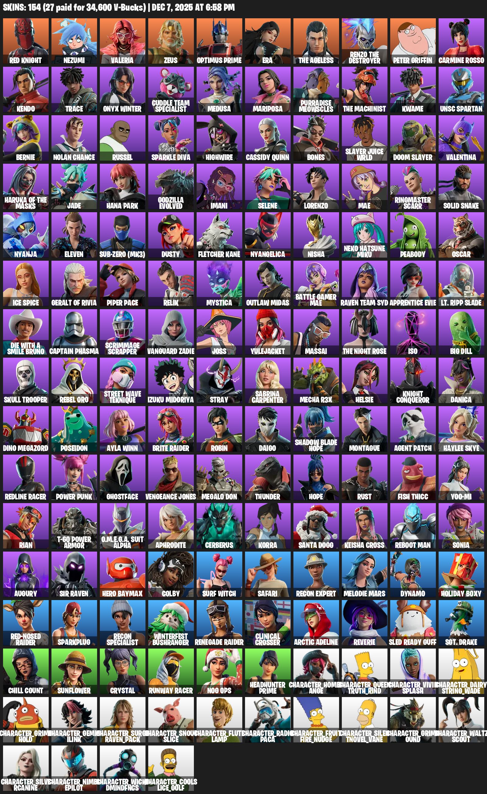🎨 156 skins | 🌟 Fortnite account