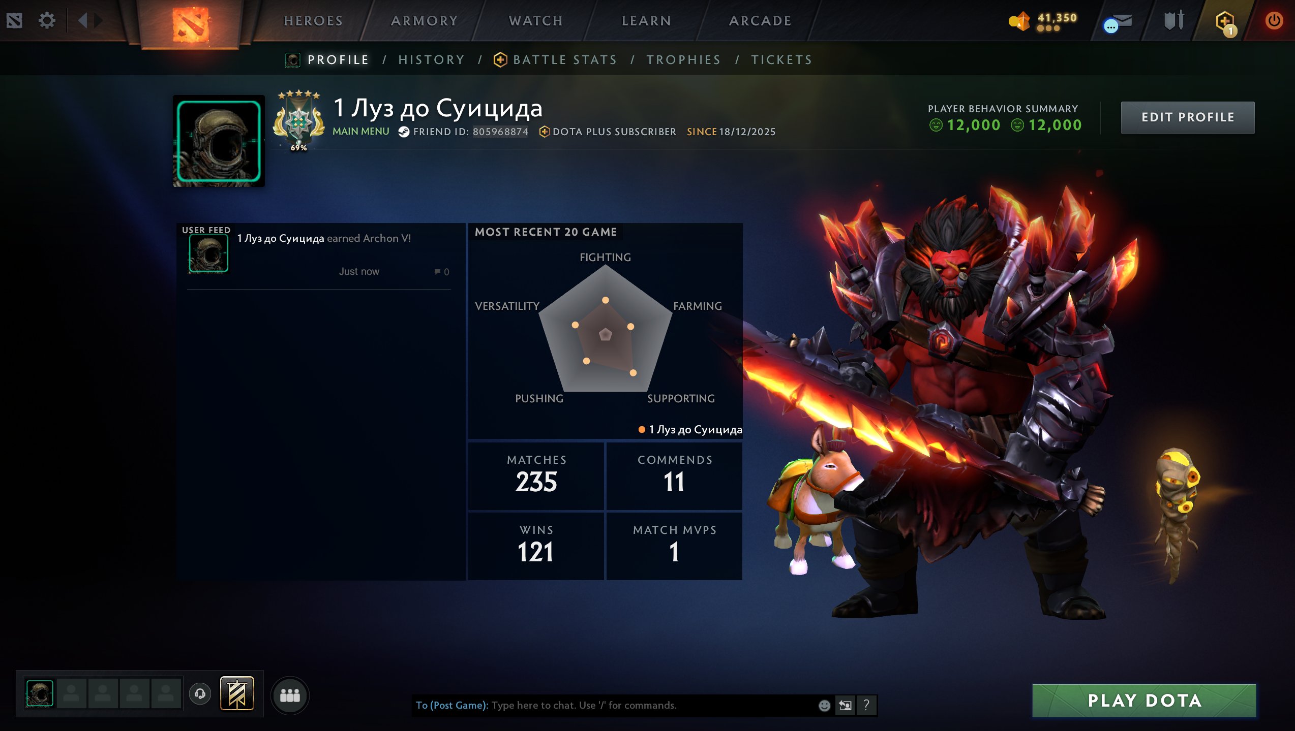 🏅 MMR 3033 | 🕒 165 hours | 🛡 12000