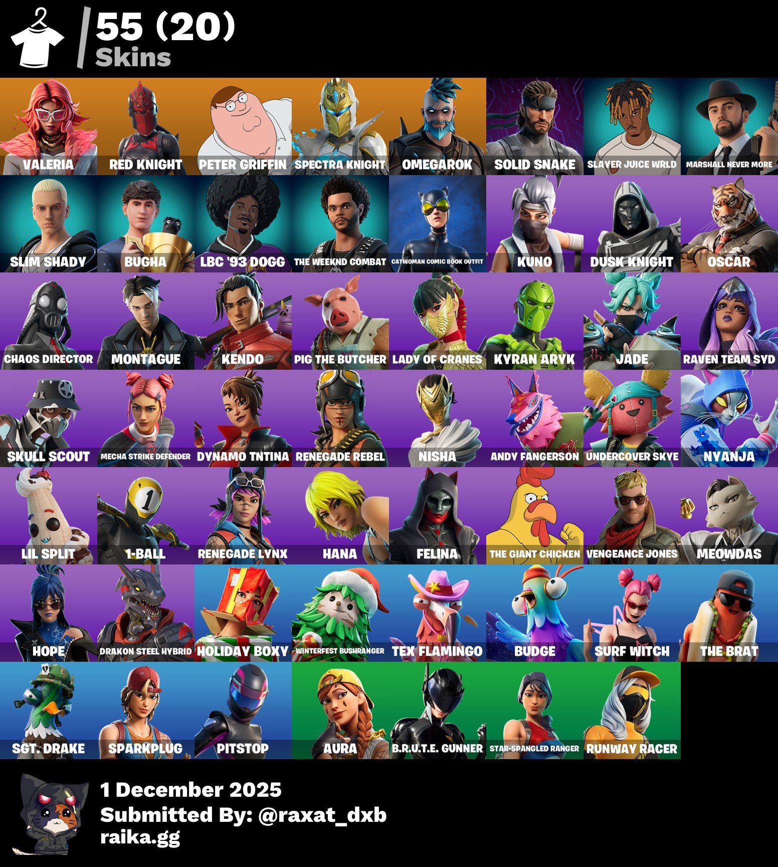 🎨 55 skins | 🌟 Fortnite account