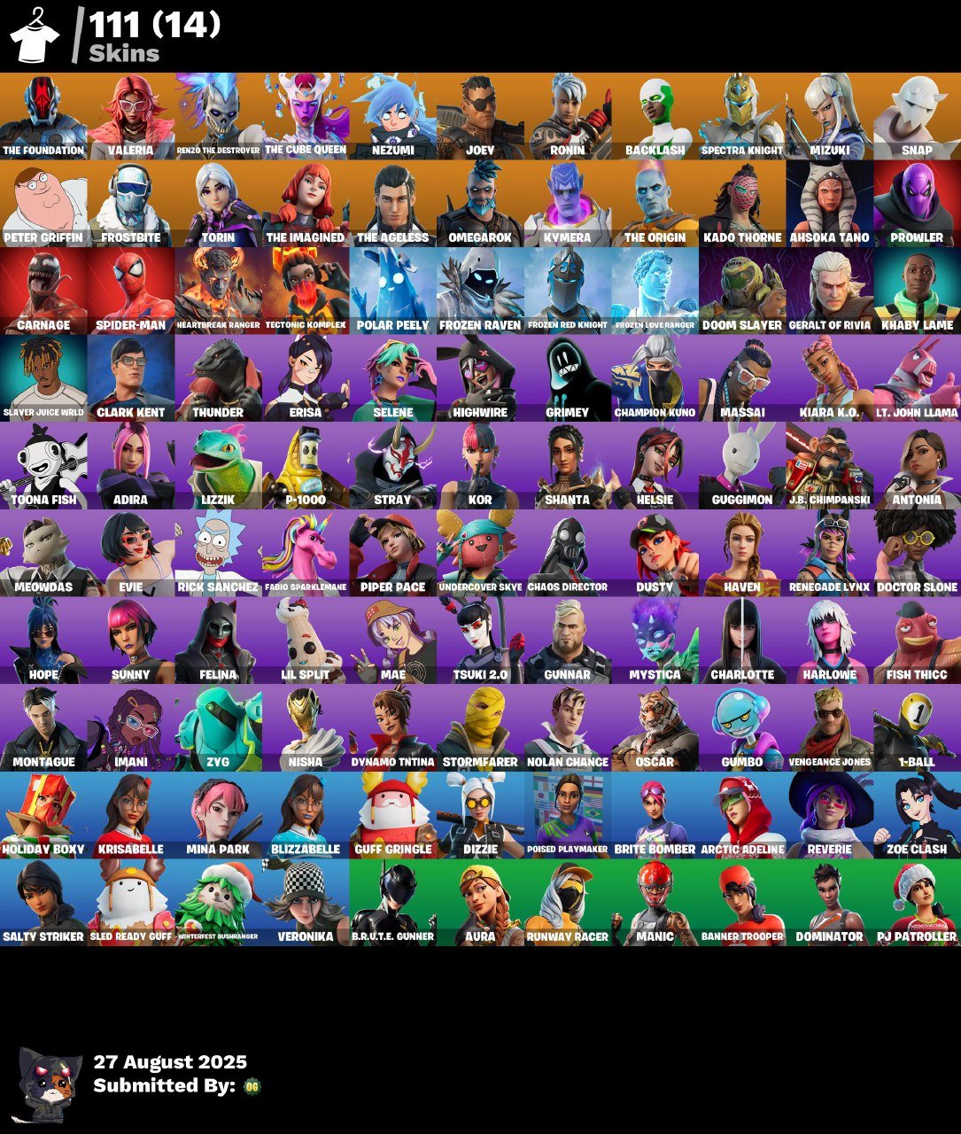 🎨 111 skins | 🌟 Fortnite account