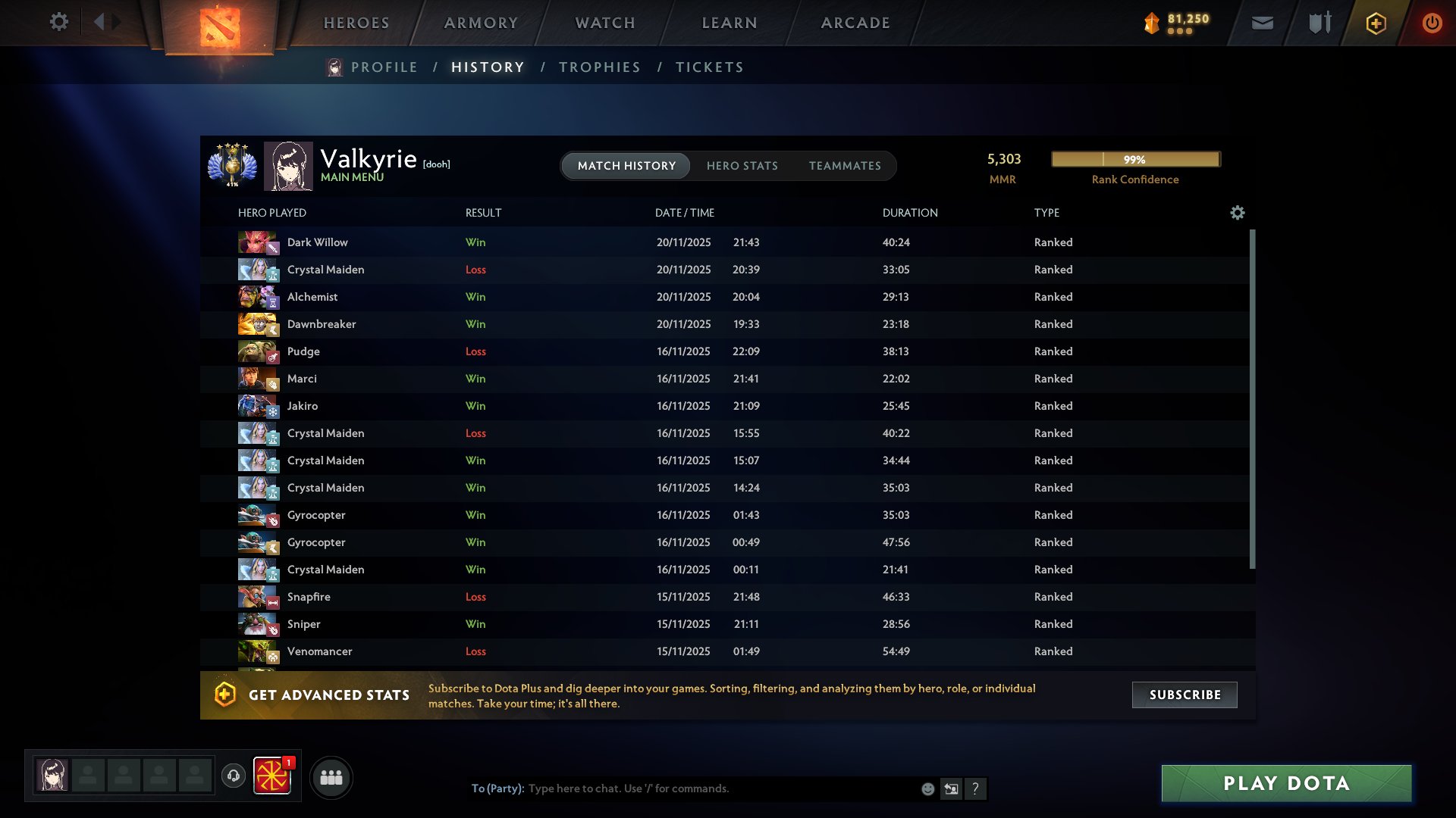 🏅 MMR 5287 | 🕒 1149 hours | 🛡 8178