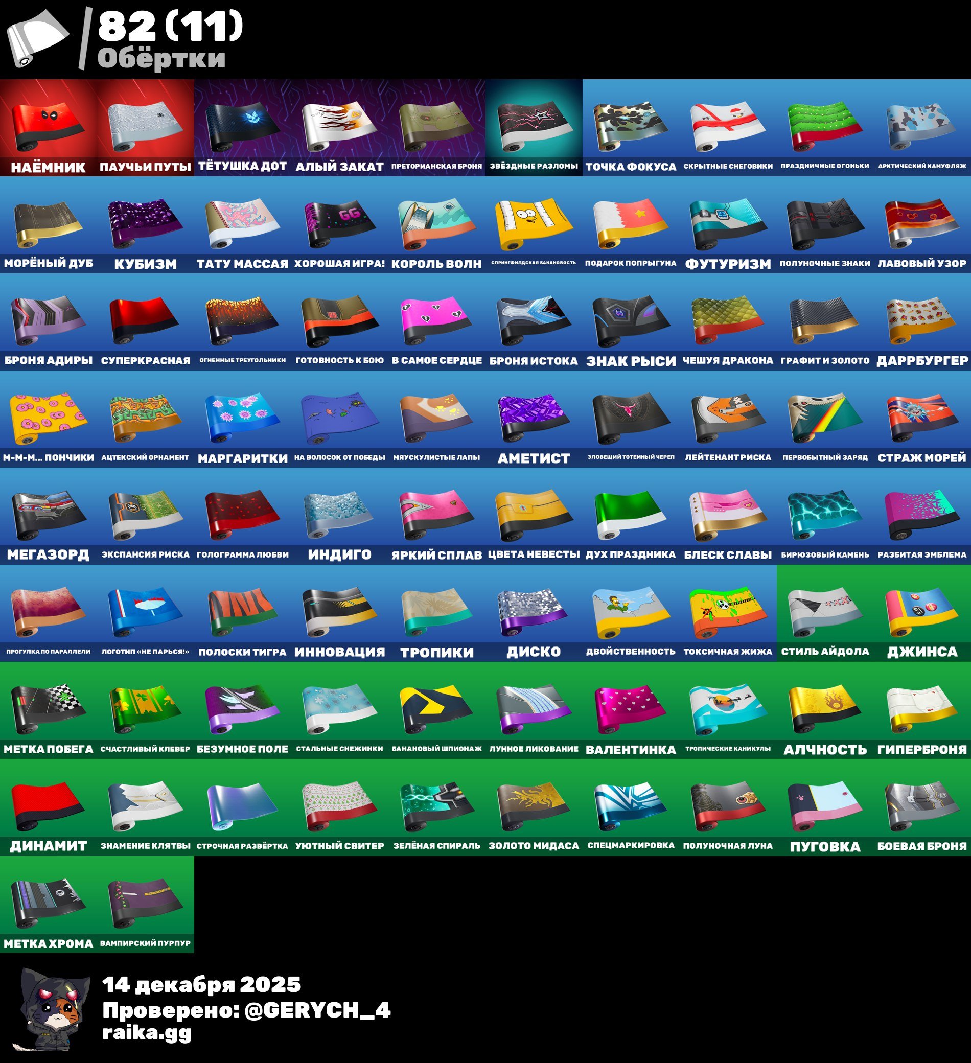 🎨 116 skins | 🌟 Fortnite account