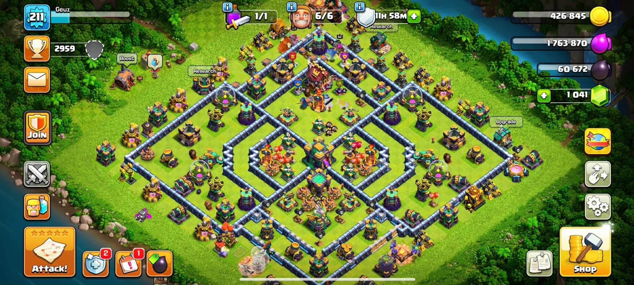 🏰 Clash of Clans акаунт | 14 ратуша | 211 рівень