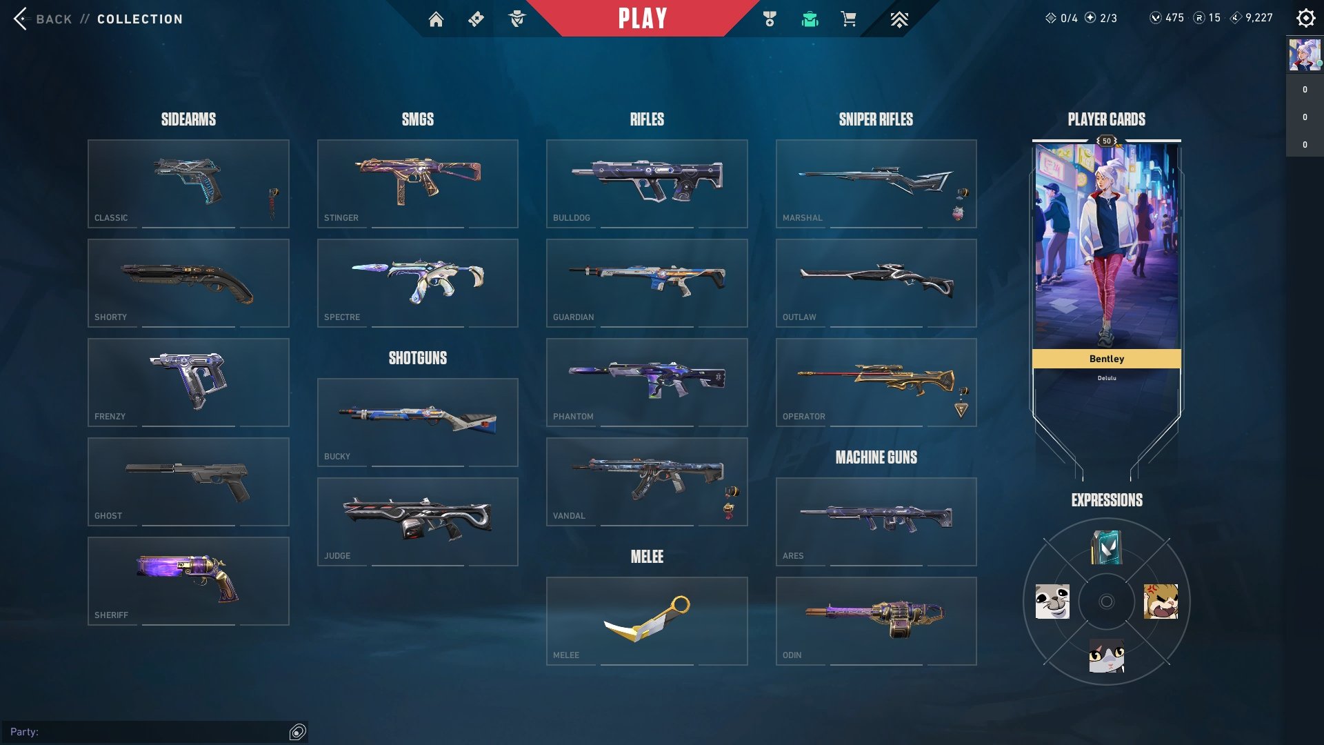 ● 30 skins | 1 Knife | Karambit Prime//2.0 ― Vandal Harbinger of Chaos ― Sheriff New Frontier