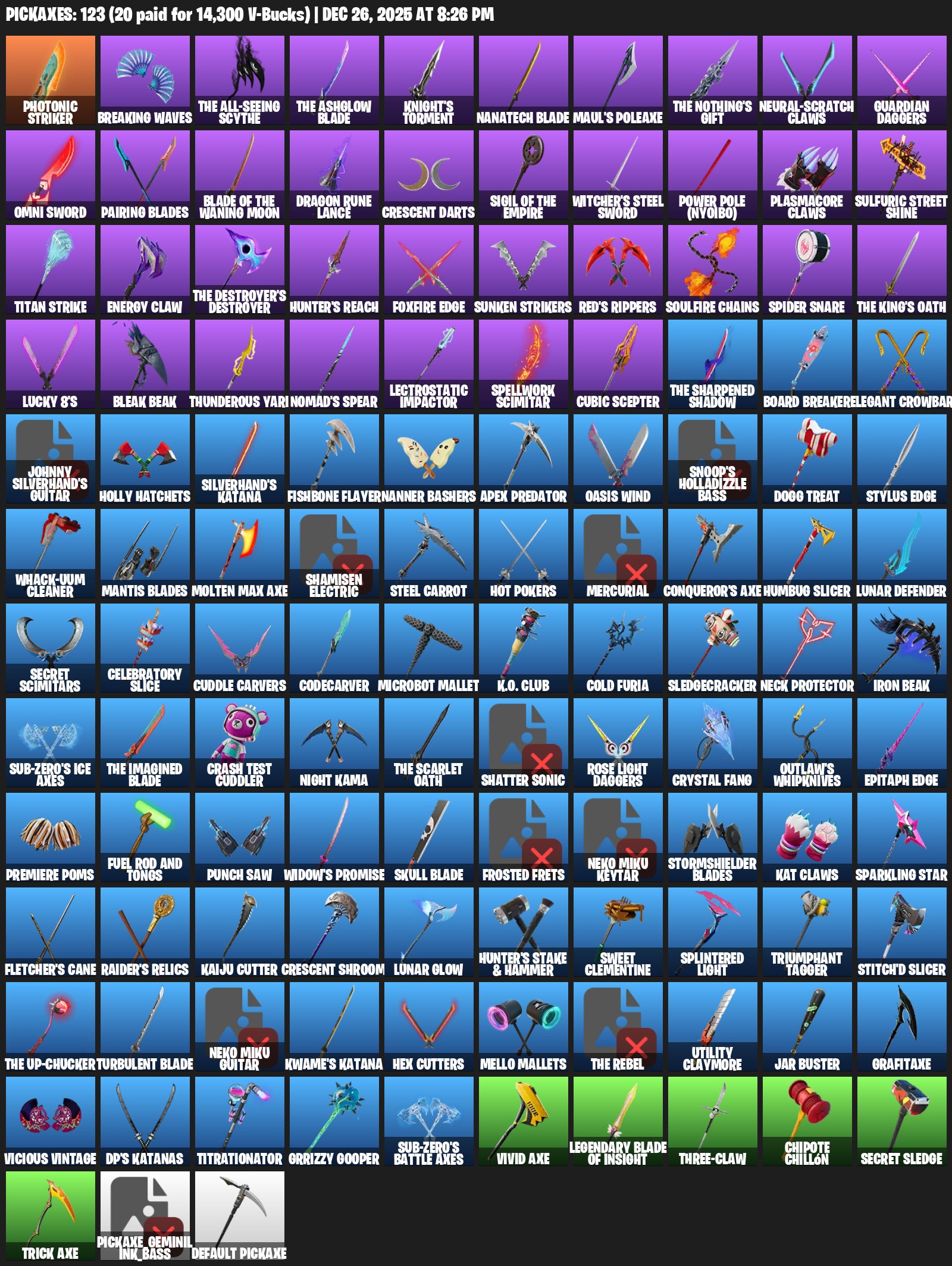 🎨 121 skins | 🌟 Fortnite account