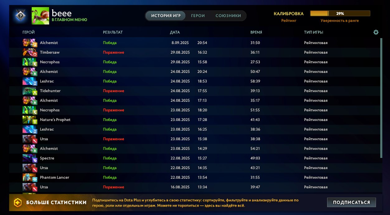 🏅 MMR 1000 | 🕒 316 hours | 🛡 5958