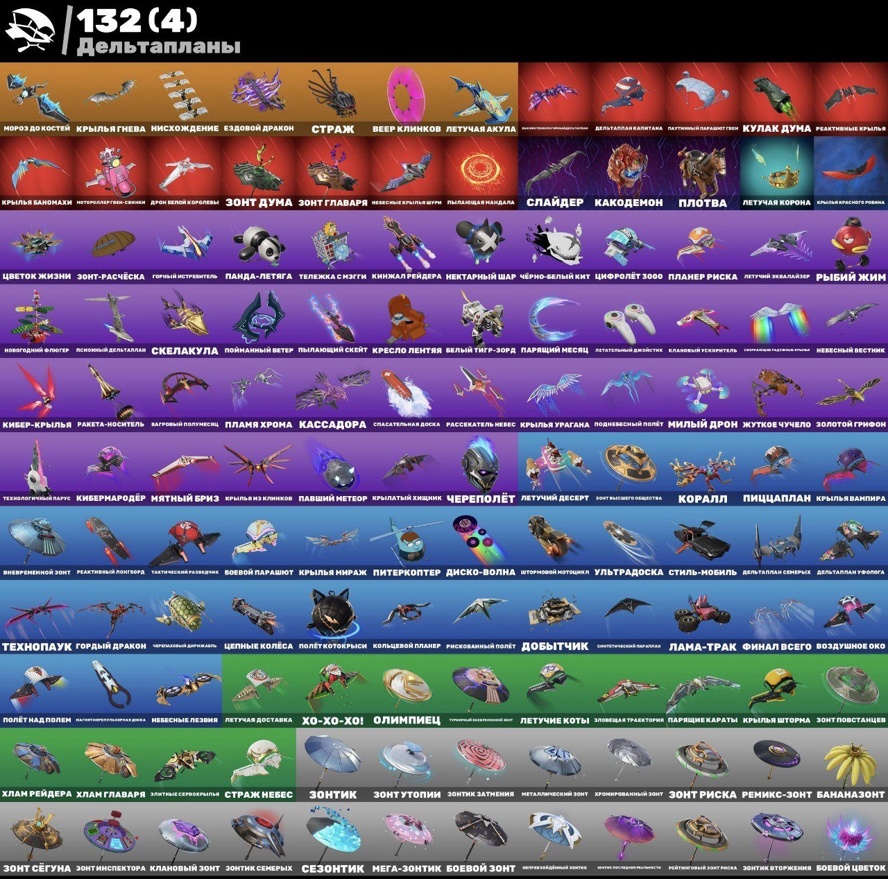 🎨 124 скина | 🌟 Fortnite аккаунт