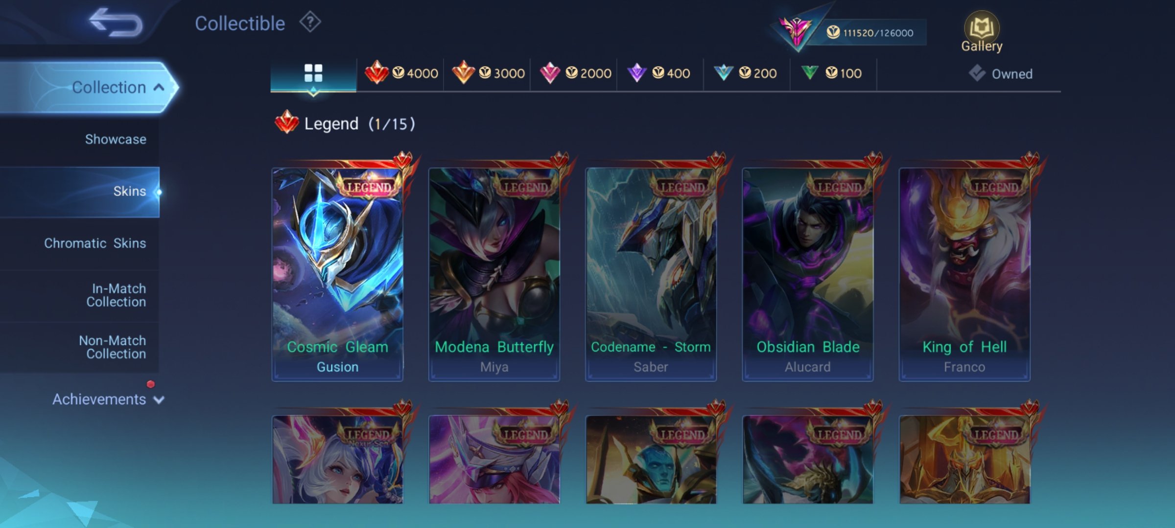 🎮 Mobile Legends account | Mythical Immortal | 131 heroes | 361 skins