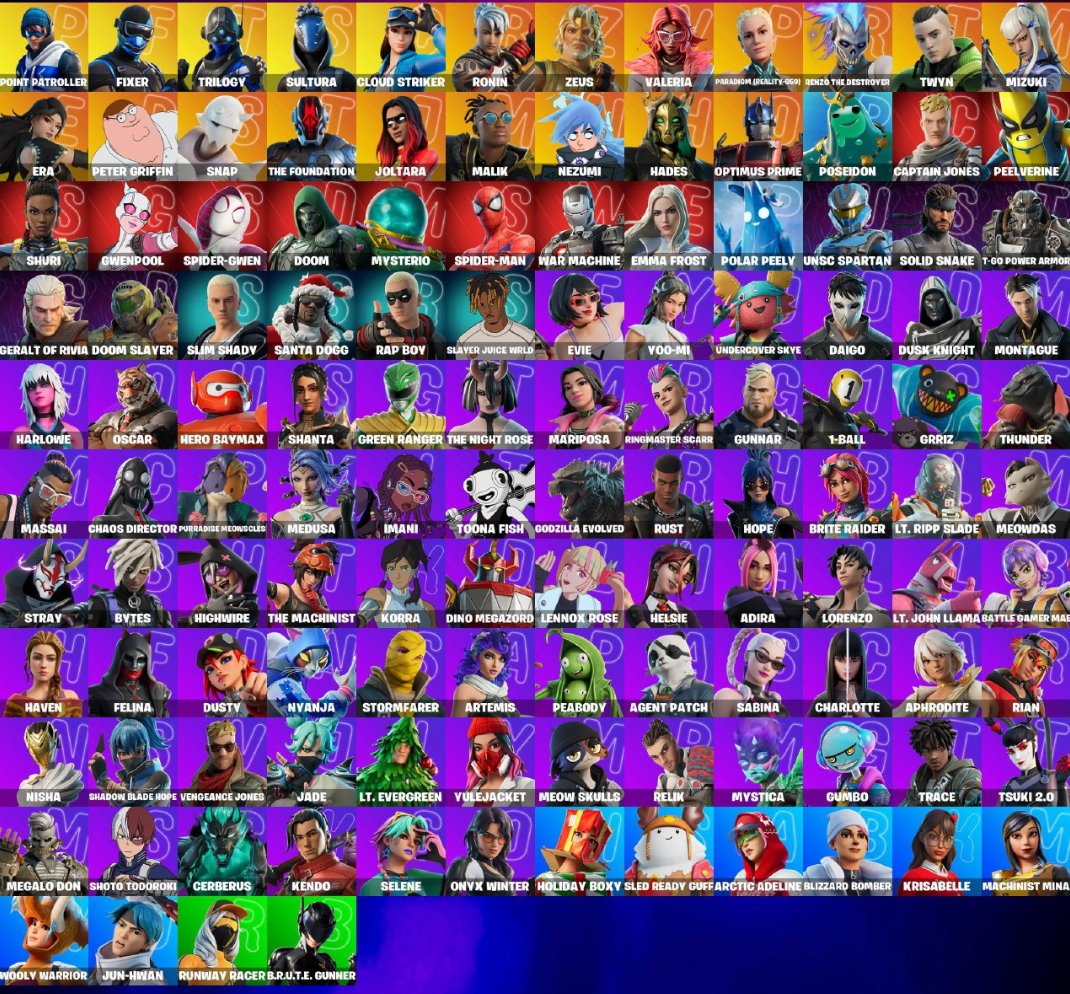 🎨 124 скина | 🌟 Fortnite аккаунт