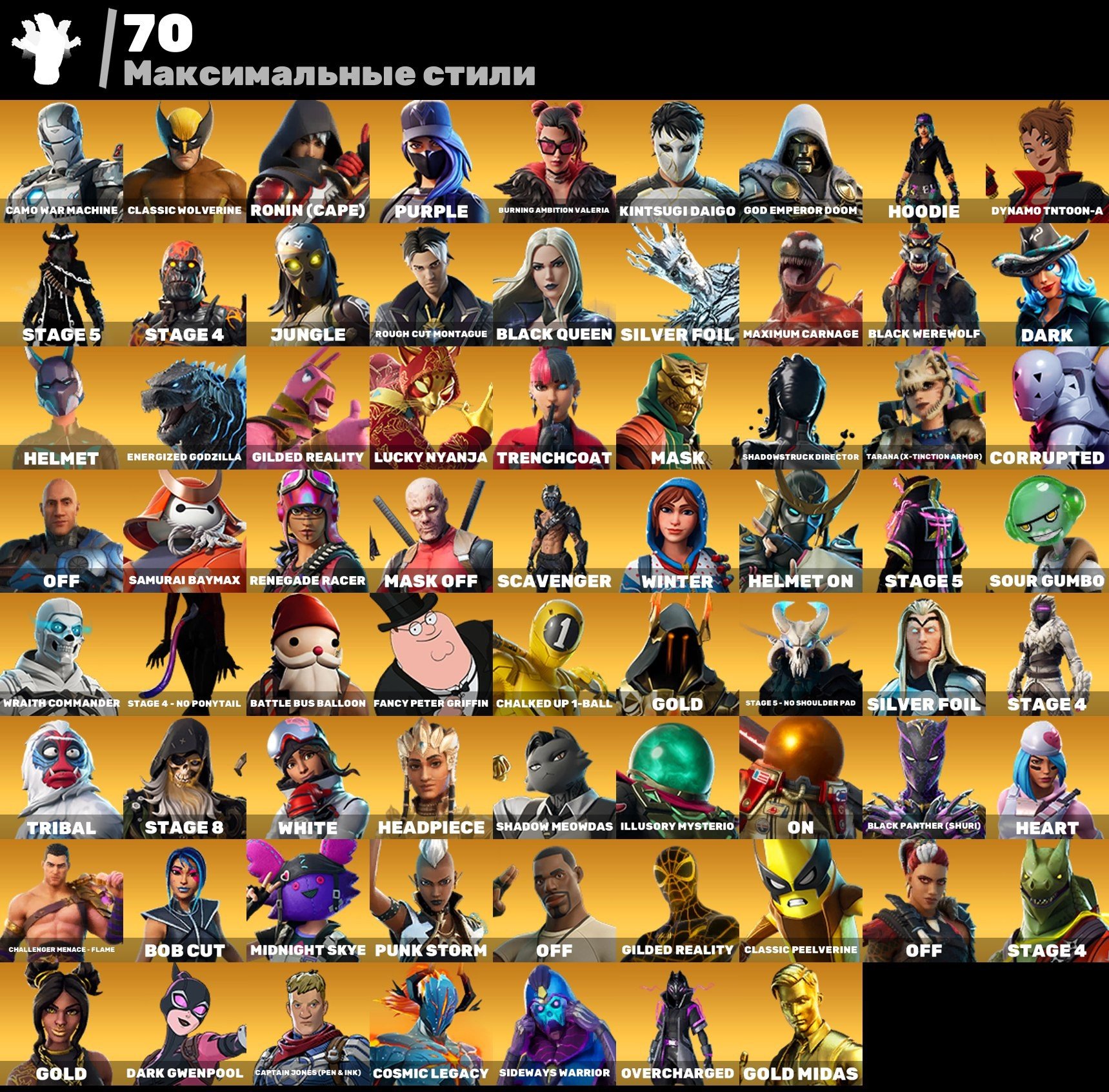 🎨 280 skins | 🌟 Fortnite account