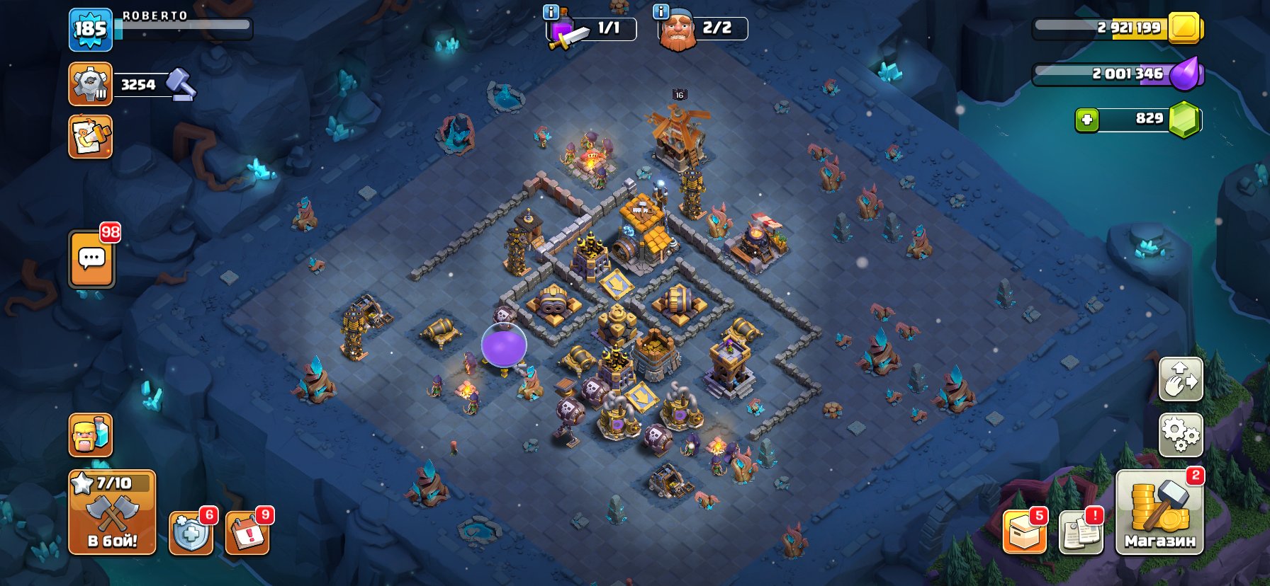 🏰 Clash of Clans акаунт | Ратуша 15 рівня | Рівень 185