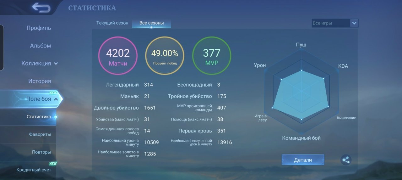 🎮 Mobile Legends аккаунт | Грандмастер | 70 героев | 157 обликов