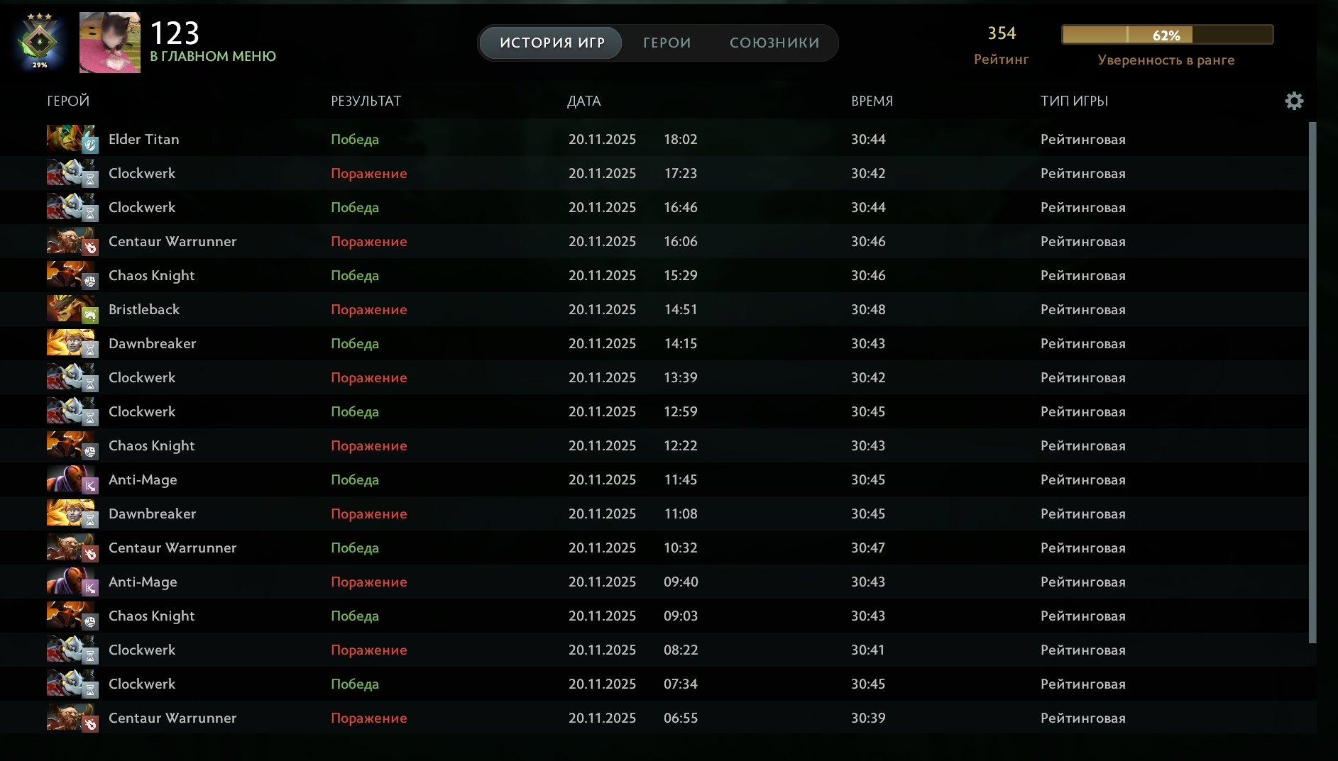 🏅 MMR 350 | 🕒 175 hours | 🛡 11925