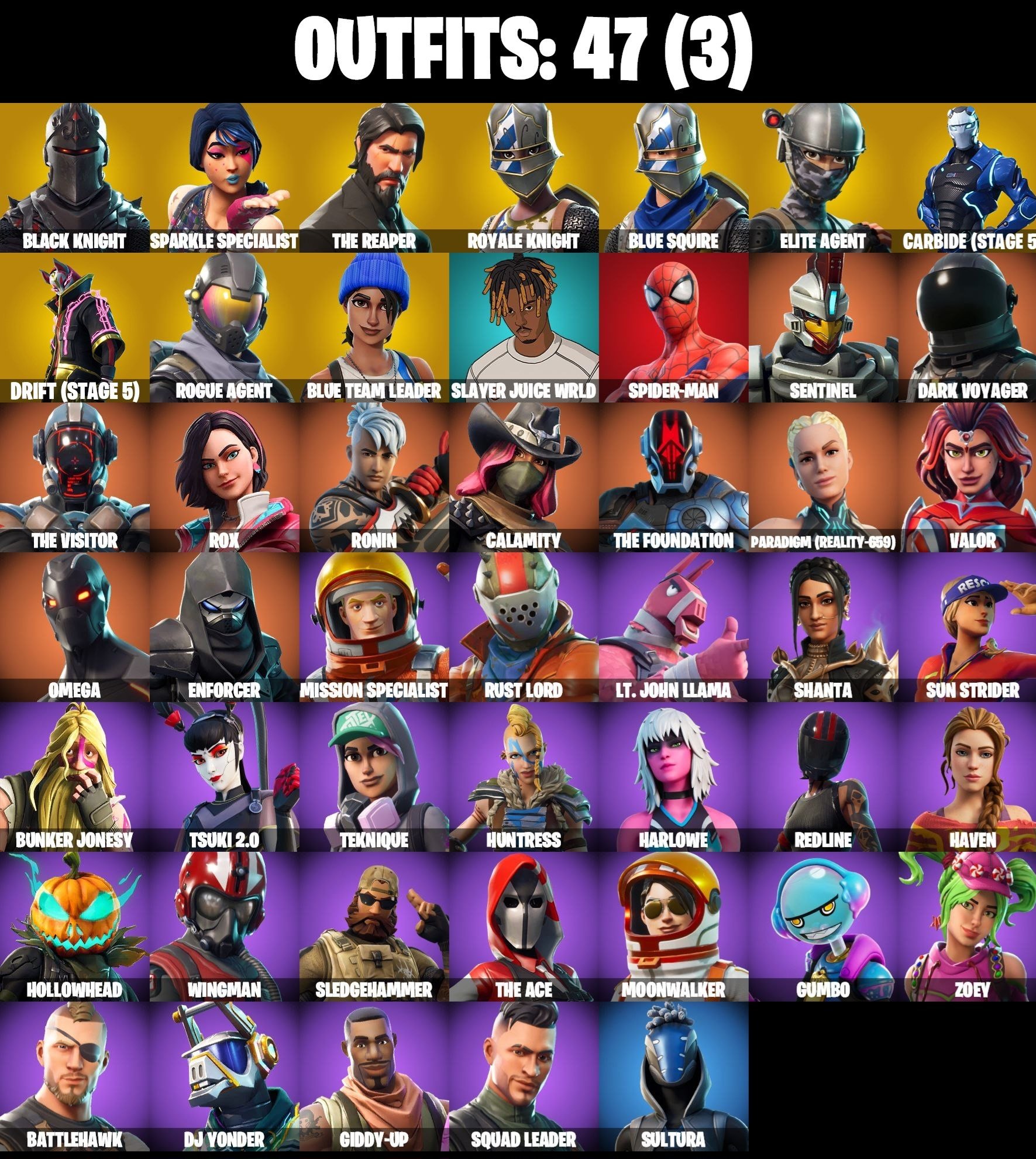 🎨 47 скинов | 🌟 Fortnite аккаунт