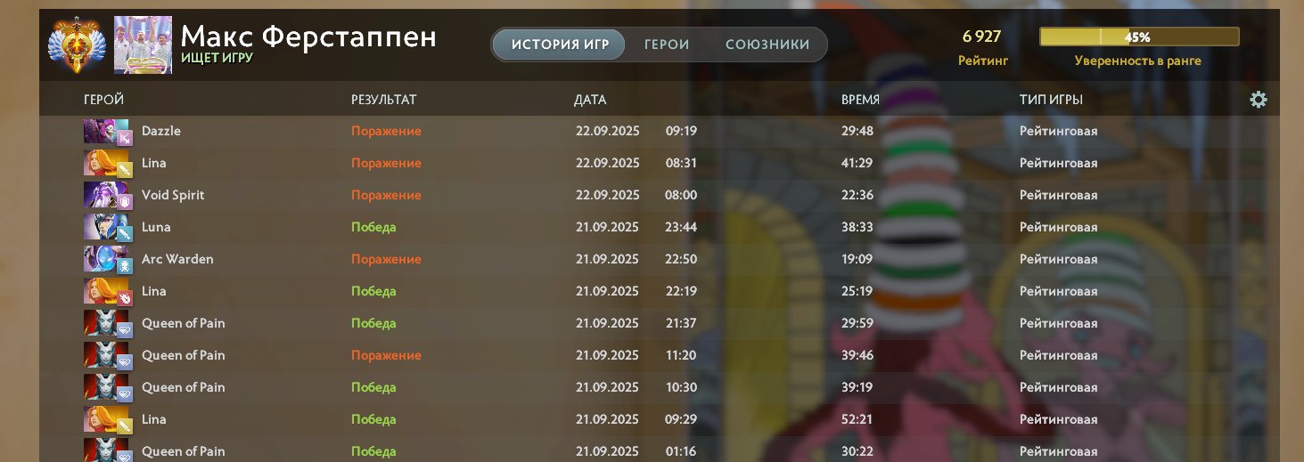 🏅 MMR 6900 | 🕒 614 hours | 🛡 7000