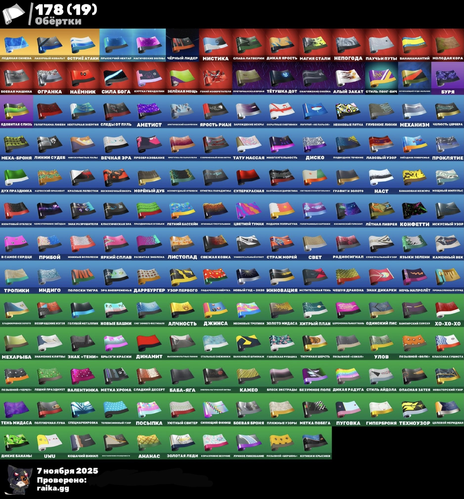 🎨 221 skins | 🌟 Fortnite account