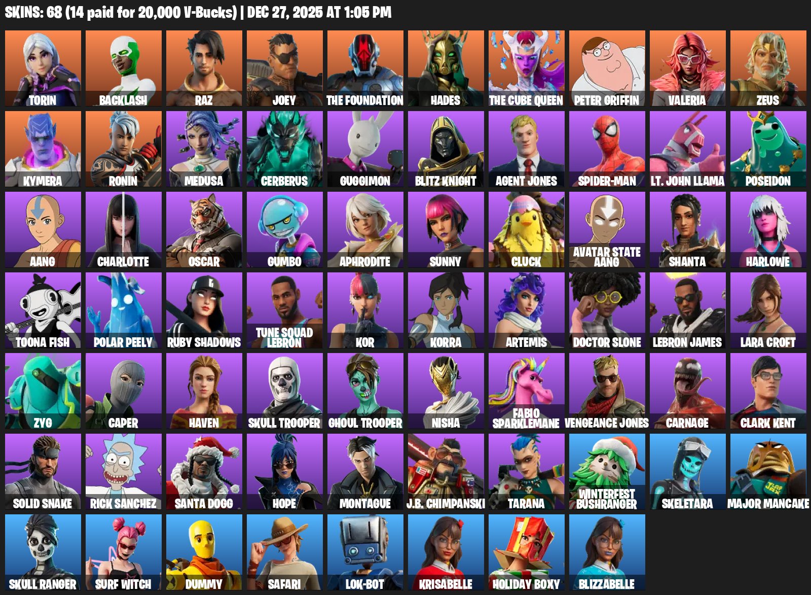 🎨 70 skins | 🌟 Fortnite account