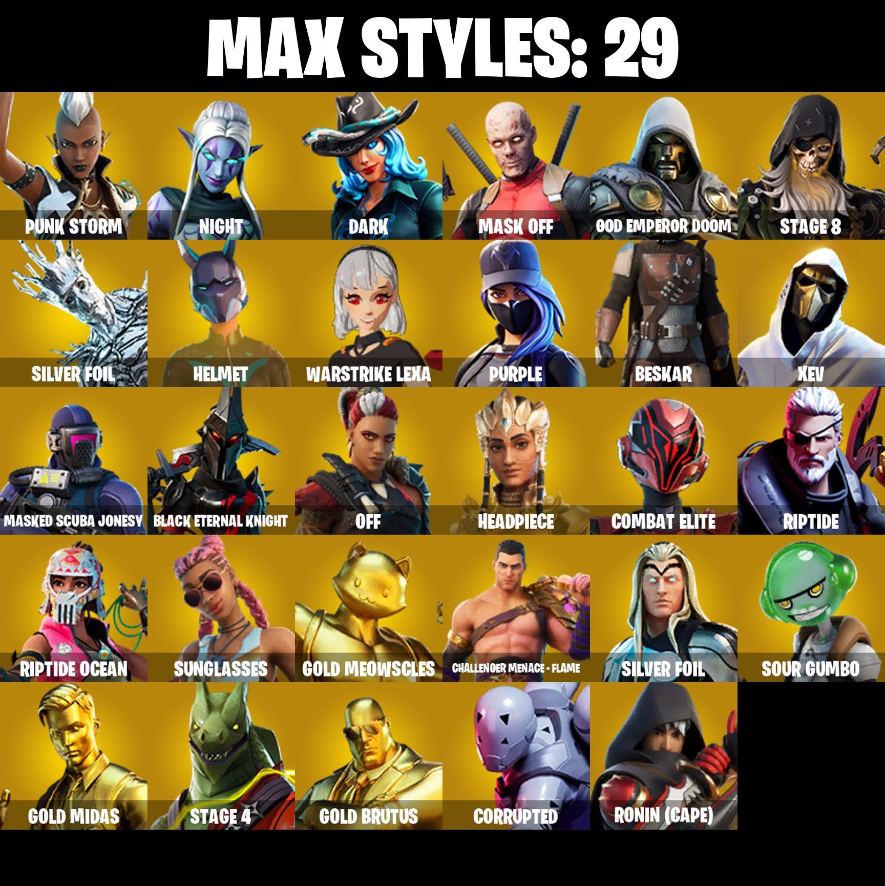 🎨 65 skins | 🌟 Fortnite account