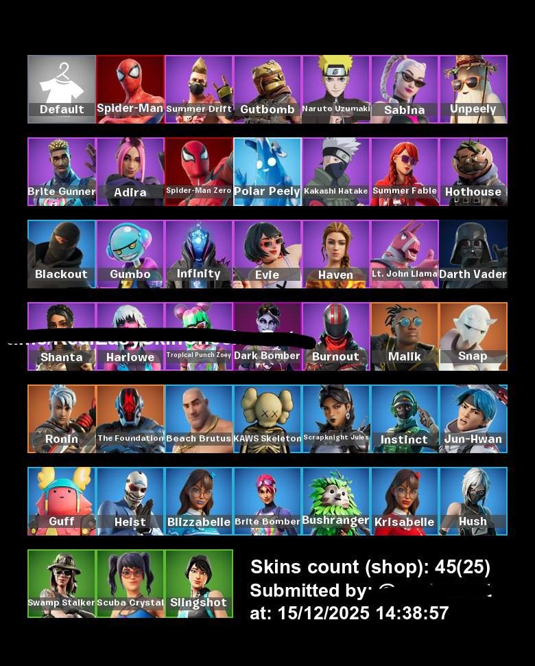 🎨 44 skins | 🌟 Fortnite account