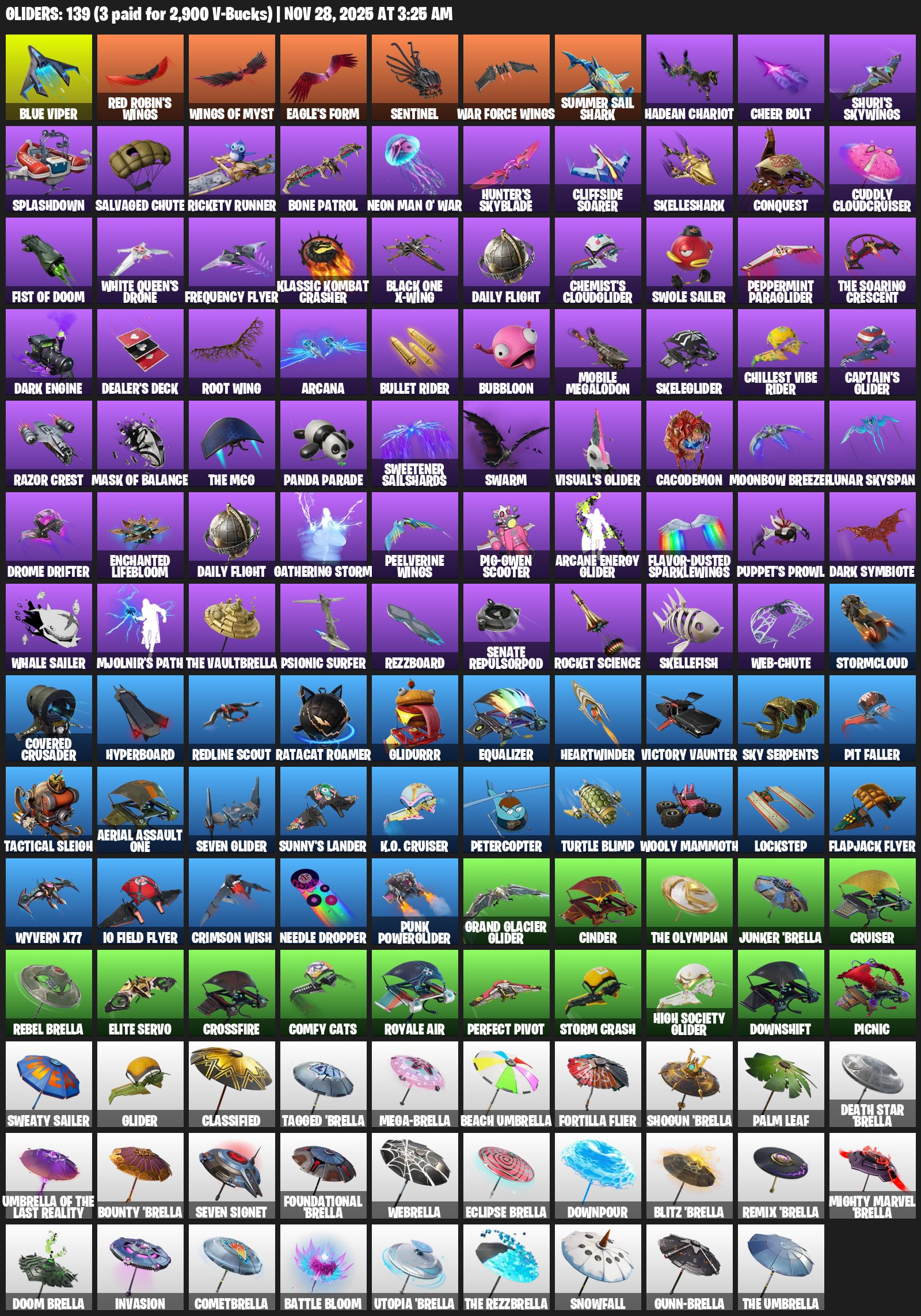 🎨 134 skins | 🌟 Fortnite account