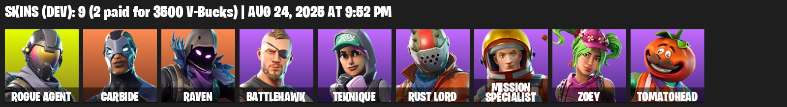 🎨 9 skins | 🌟 Fortnite account