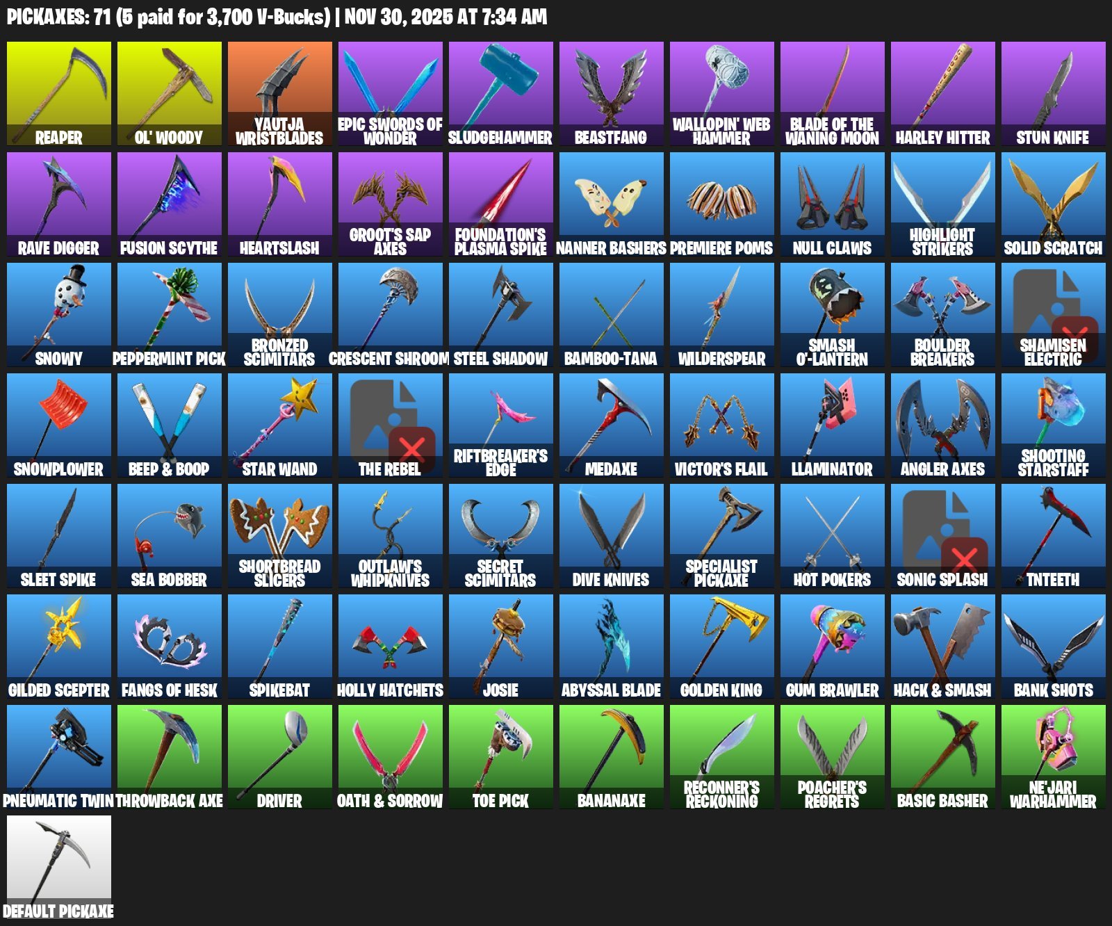 🎨 55 скинов | 🌟 Fortnite аккаунт