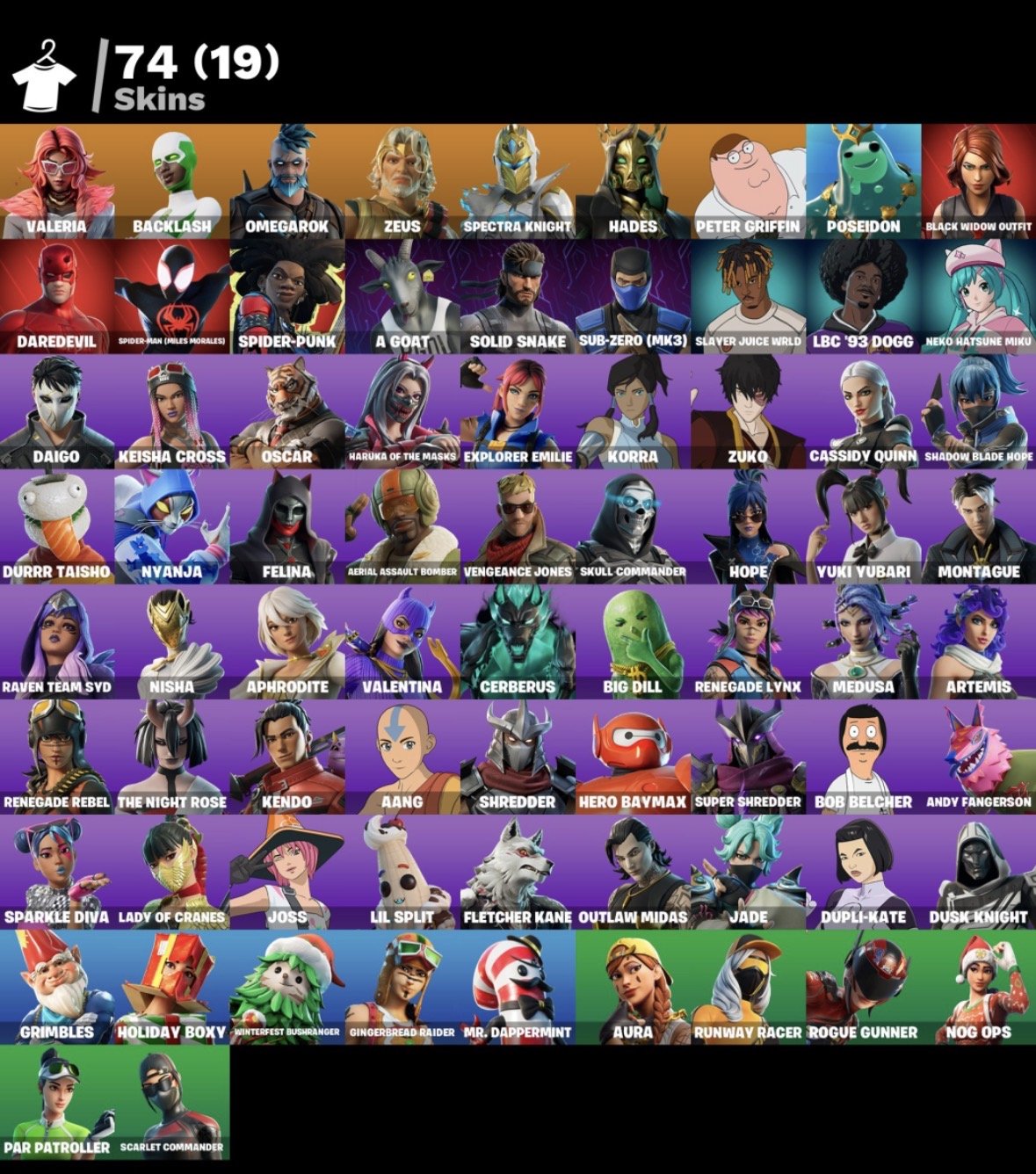 🎨 75 skins | 🌟 Fortnite account
