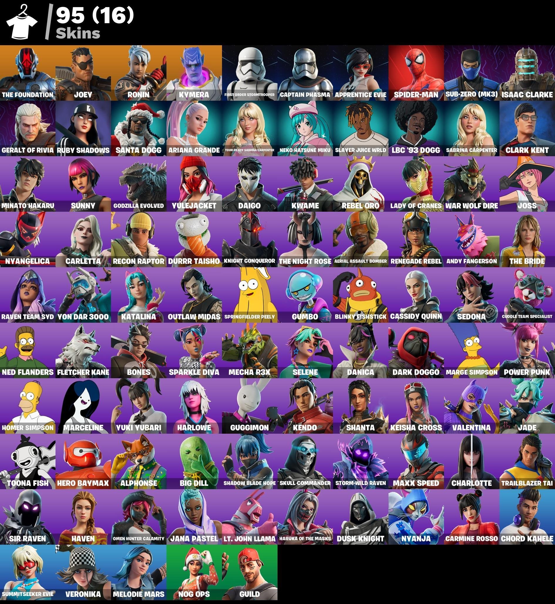 🎨 95 skins | 🌟 Fortnite account