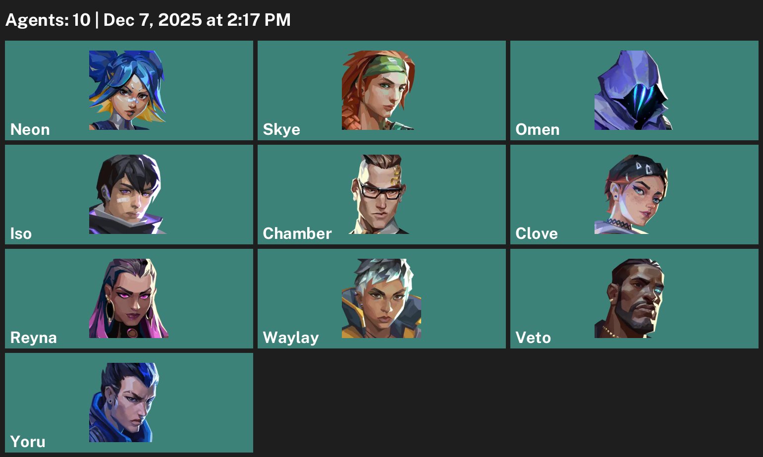 🎯 Valorant account | Ranked unlocked | EU | 10 agents