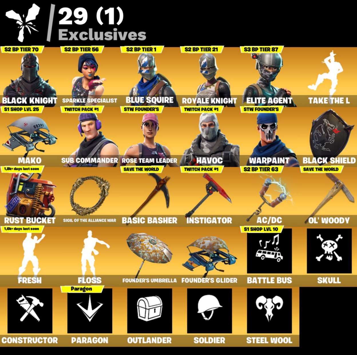 🎨 23 скина | 🌟 Fortnite аккаунт