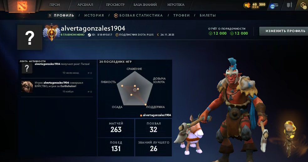 🏅 MMR 7775 | 🕒 215 hours | 🛡 12000